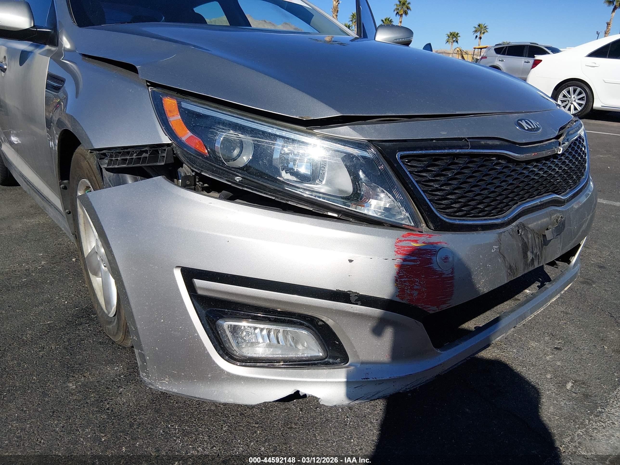 2014 Kia Optima Lx Champagne vin: KNAGM4A78E5475666