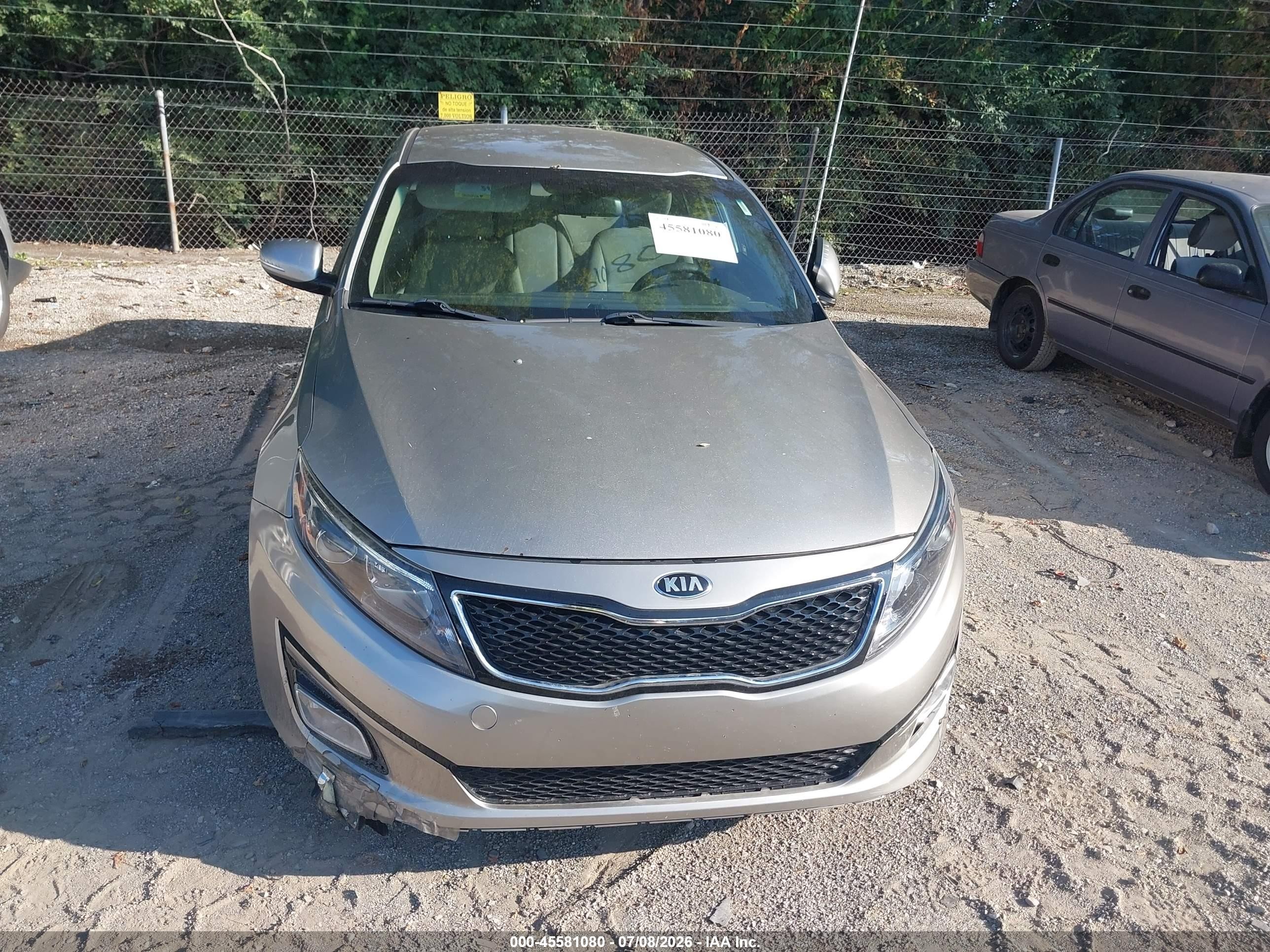 2015 Kia Optima Lx Silver vin: KNAGM4A78F5548262