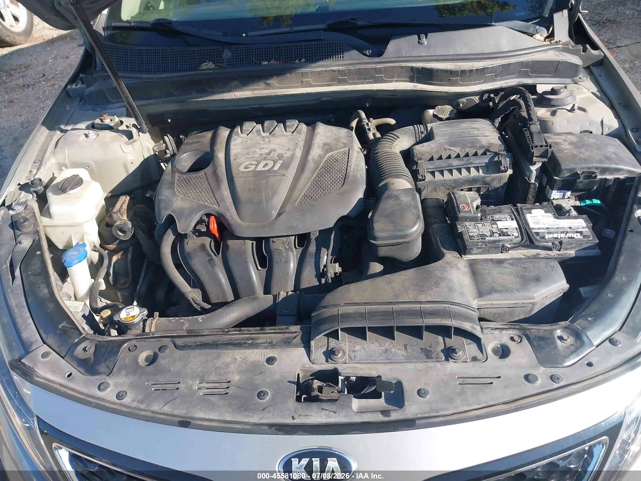 2015 Kia Optima Lx Silver vin: KNAGM4A78F5548262