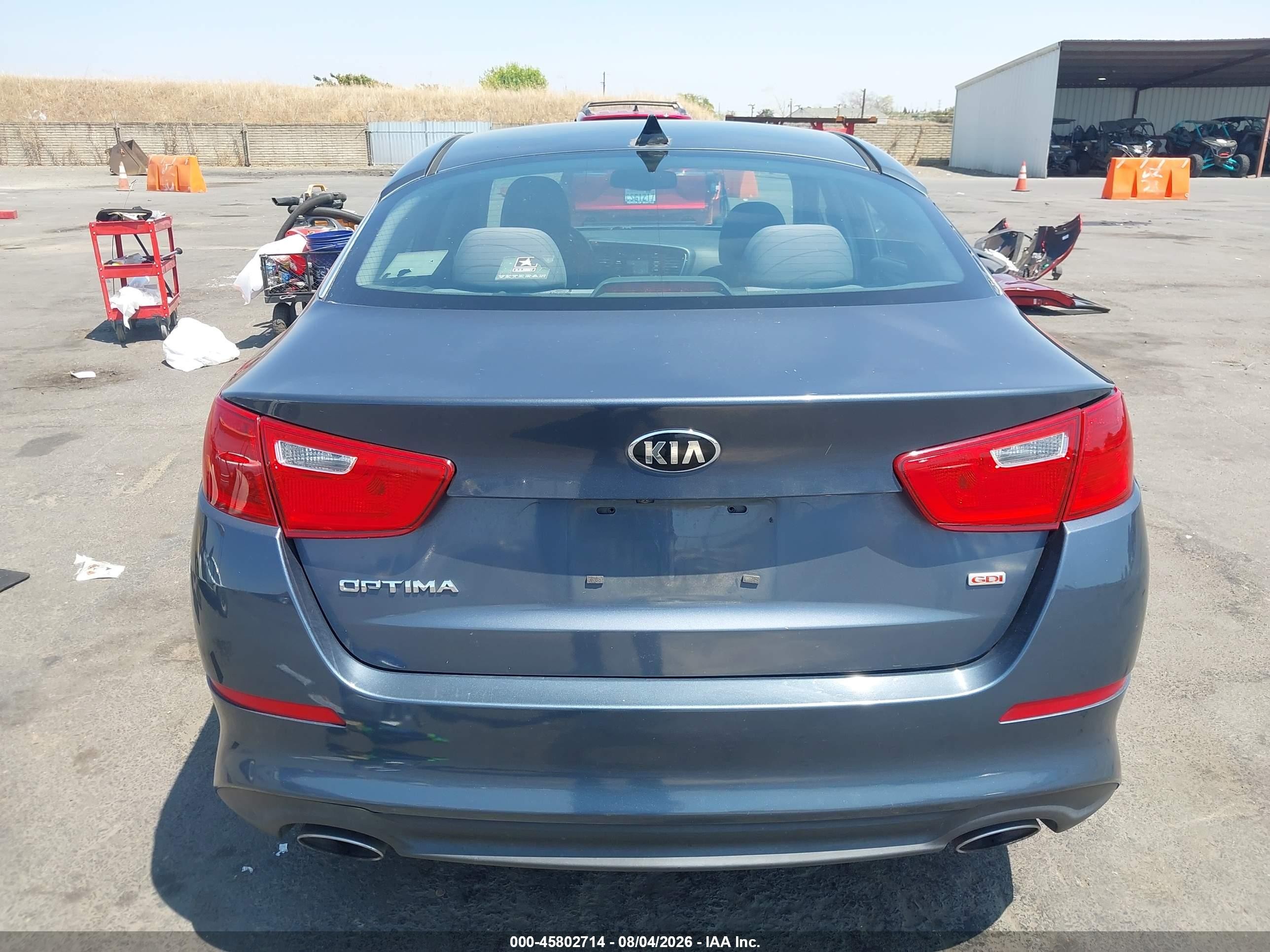 2015 Kia Optima Lx Dark Blue vin: KNAGM4A78F5559018