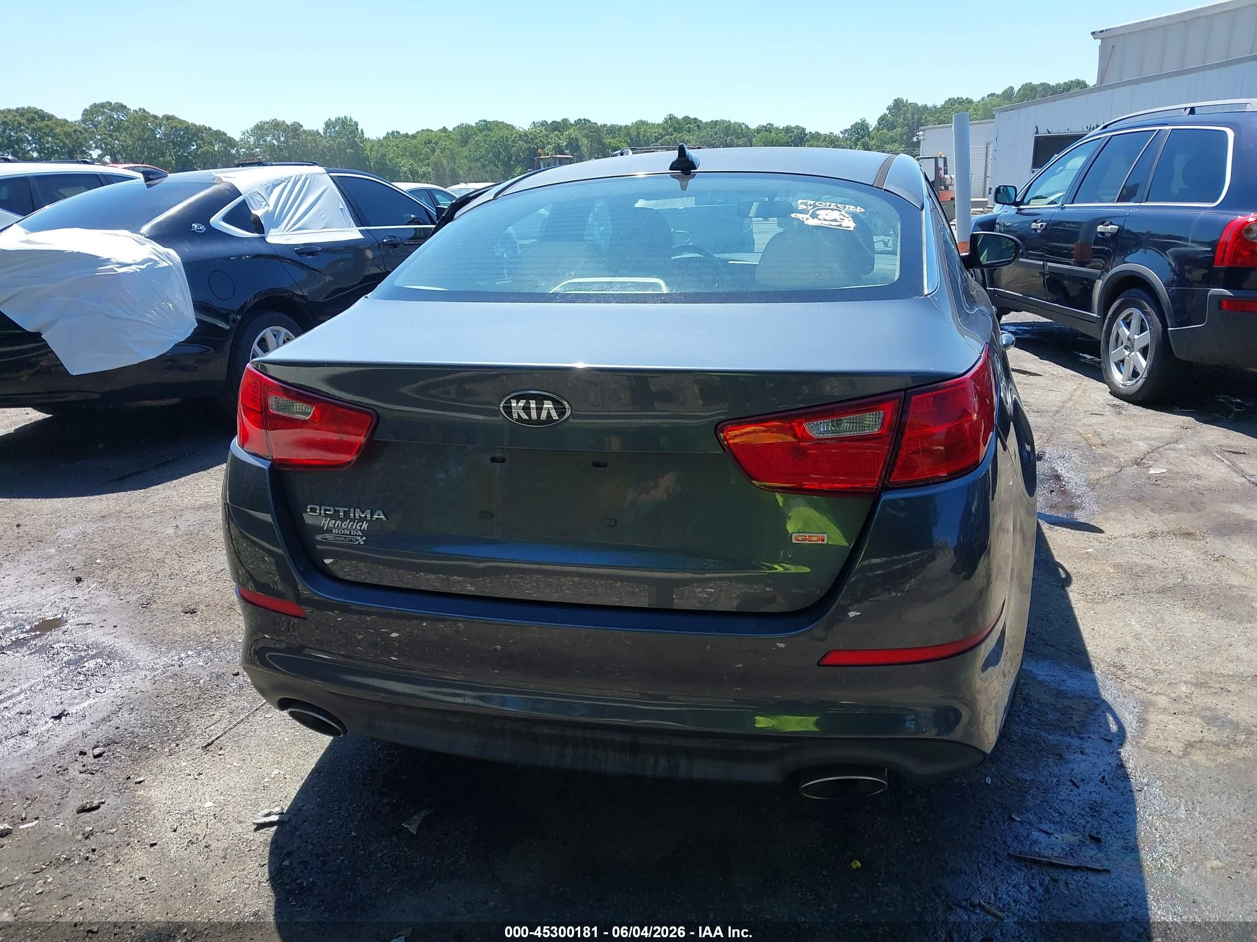 2015 Kia Optima Lx Gray vin: KNAGM4A78F5623932