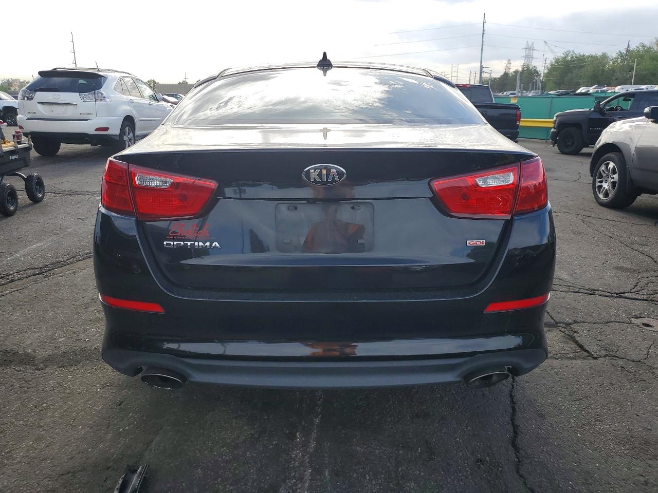 2015 Kia Optima Lx Черный vin: KNAGM4A78F5651908