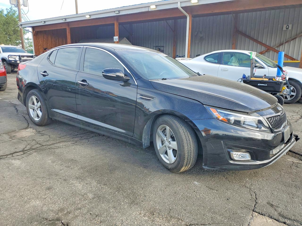 2015 Kia Optima Lx Черный vin: KNAGM4A78F5651908