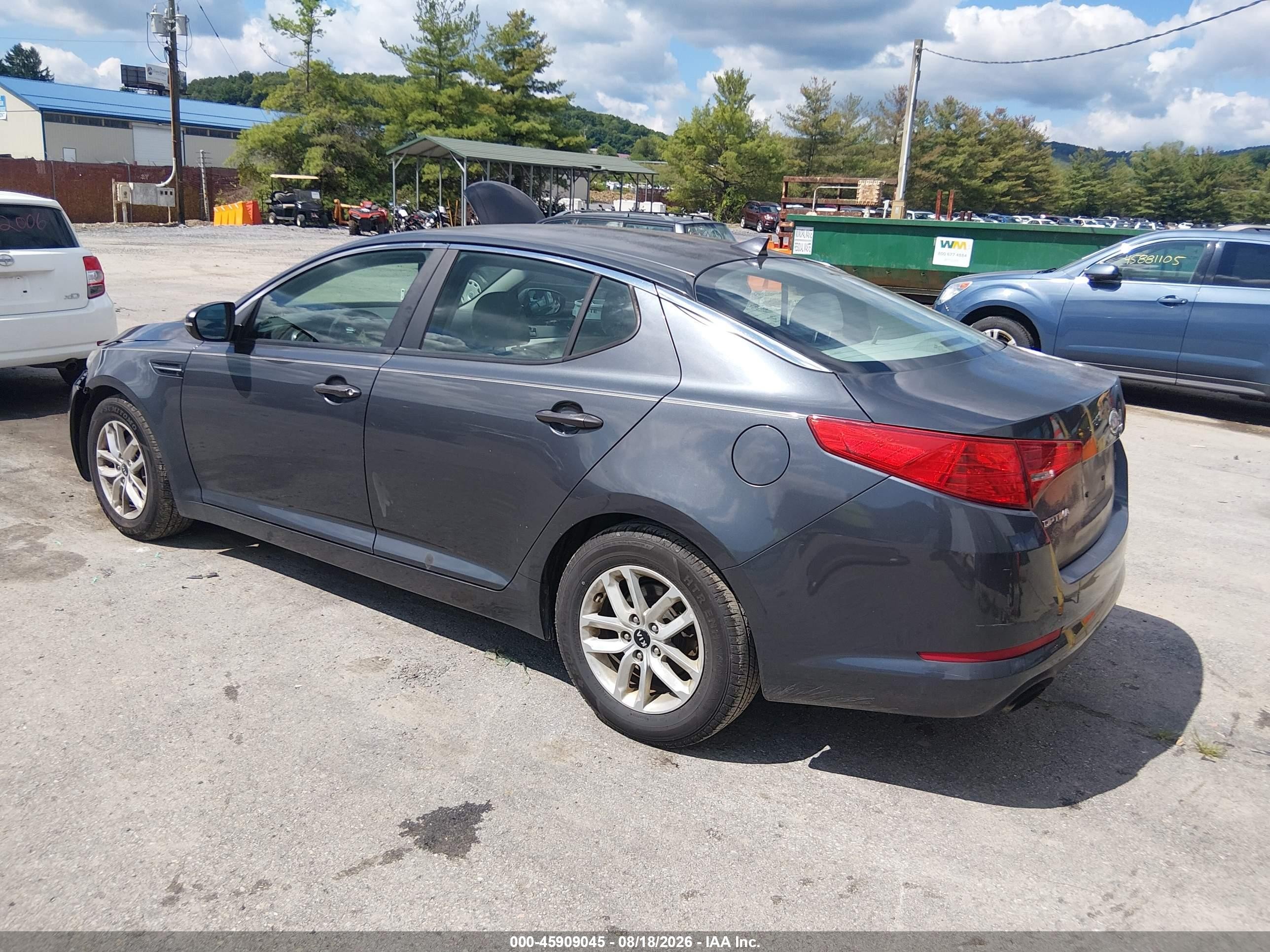 2011 Kia Optima Lx Blue vin: KNAGM4A79B5162492