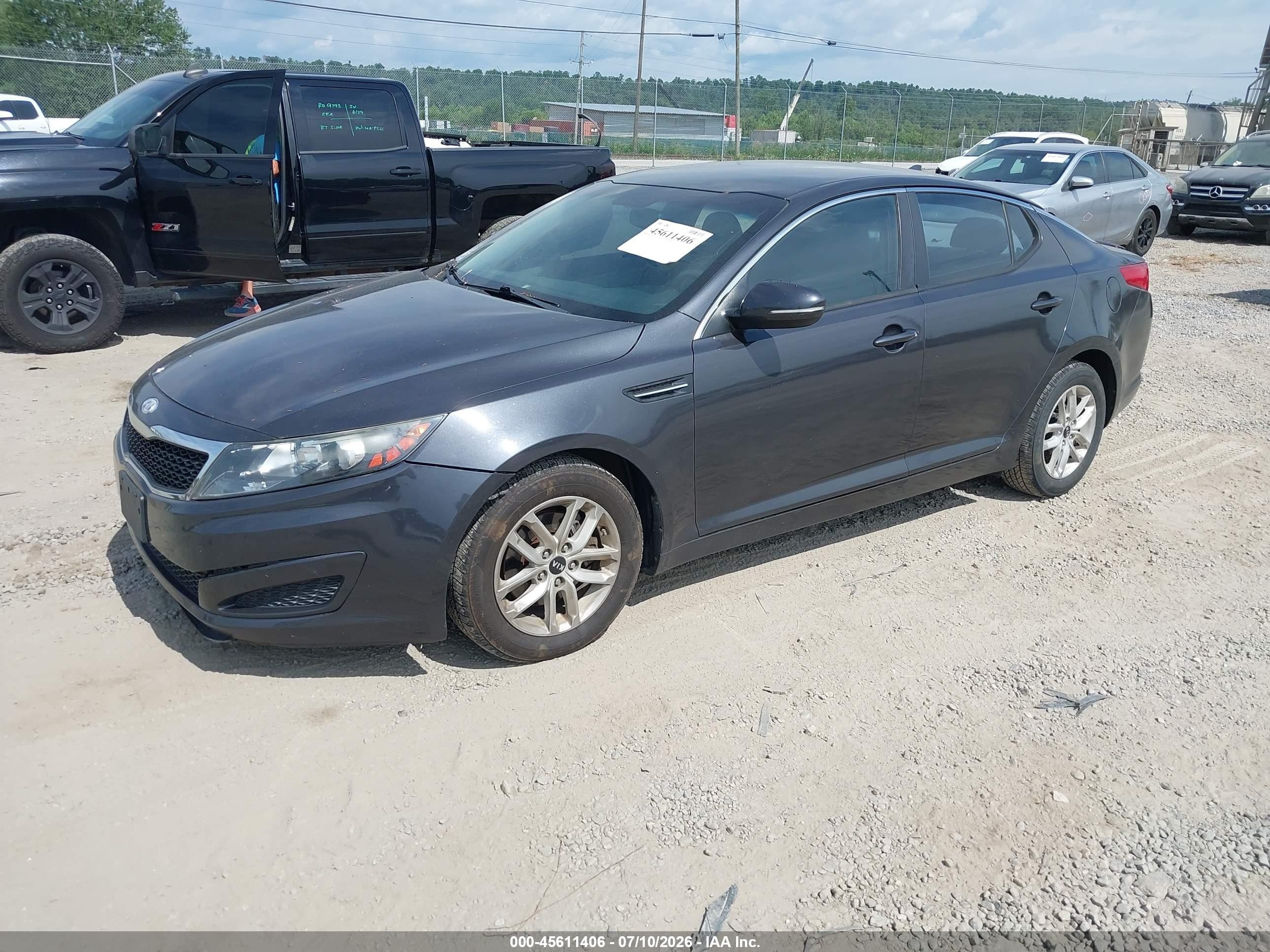 2011 Kia Optima Lx Gray vin: KNAGM4A79B5170446