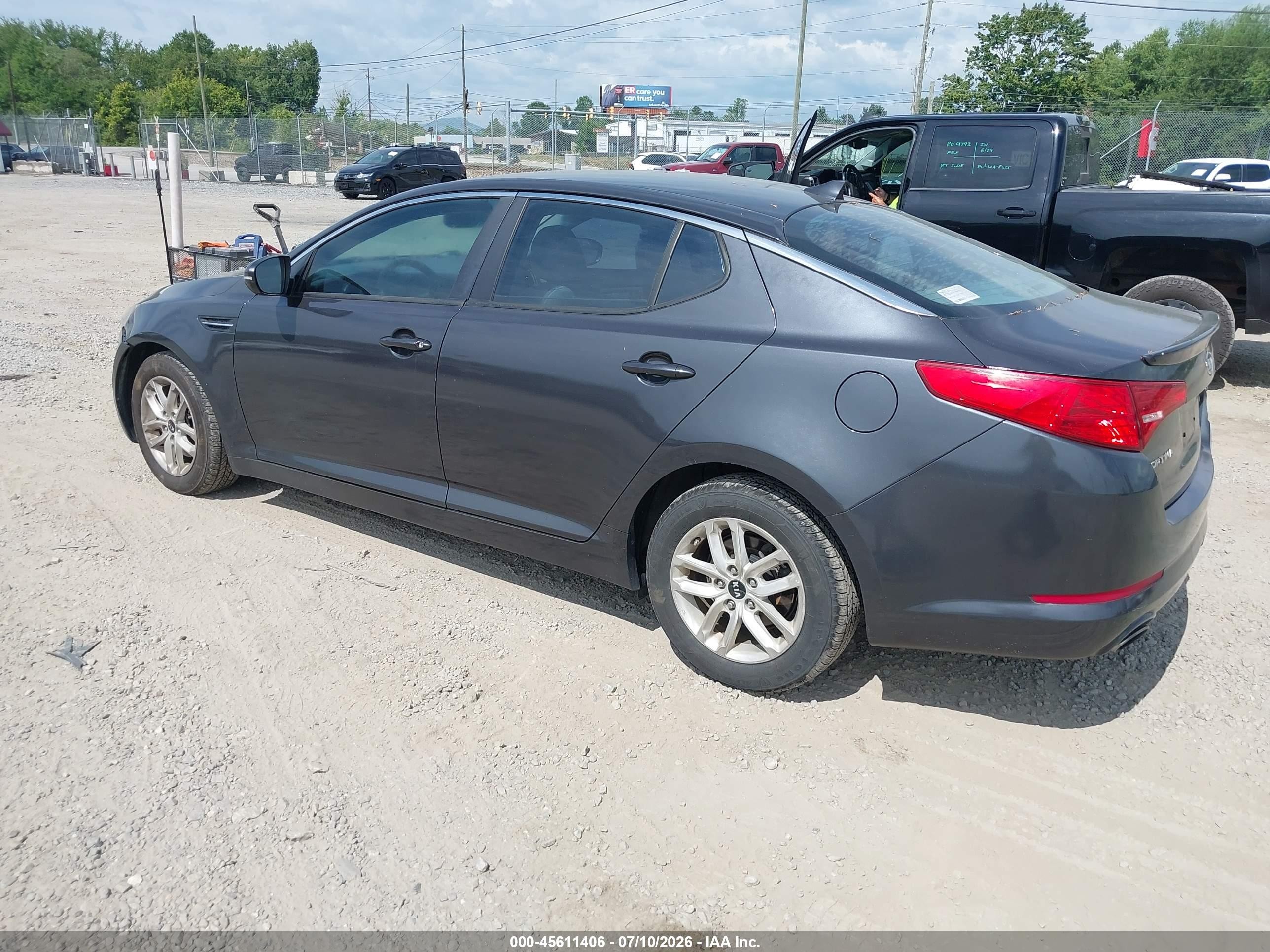 2011 Kia Optima Lx Gray vin: KNAGM4A79B5170446