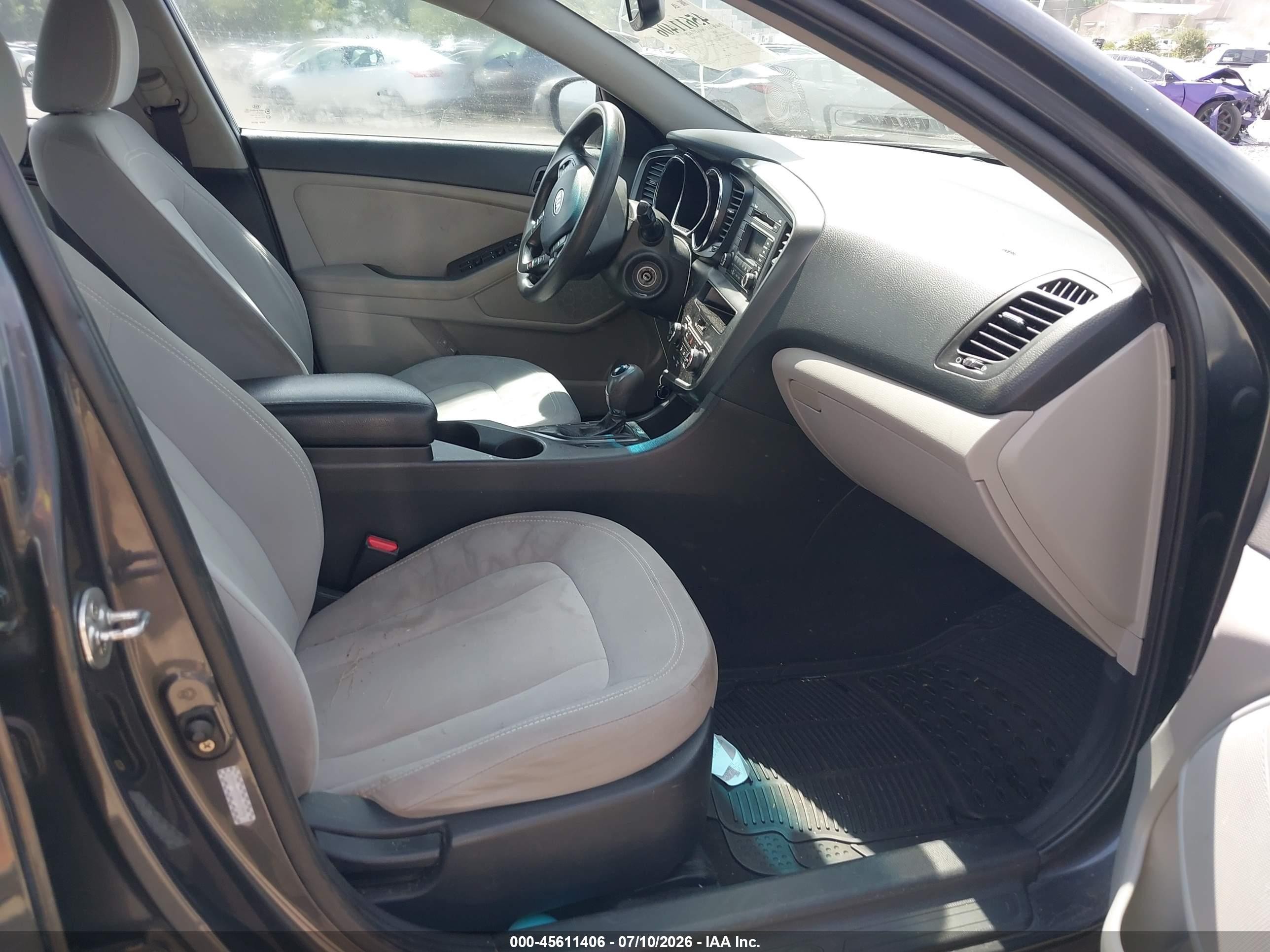 2011 Kia Optima Lx Gray vin: KNAGM4A79B5170446