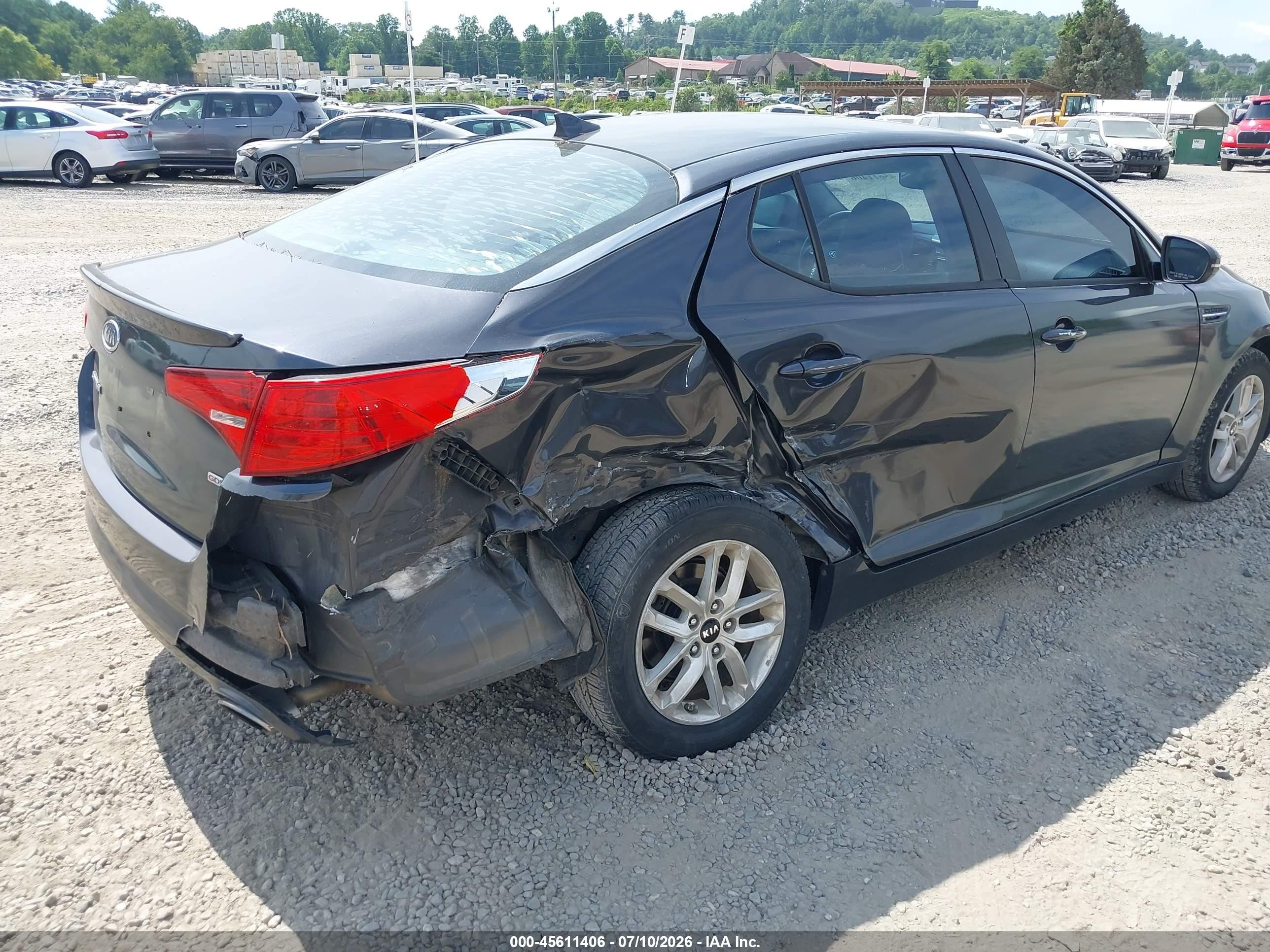 2011 Kia Optima Lx Gray vin: KNAGM4A79B5170446