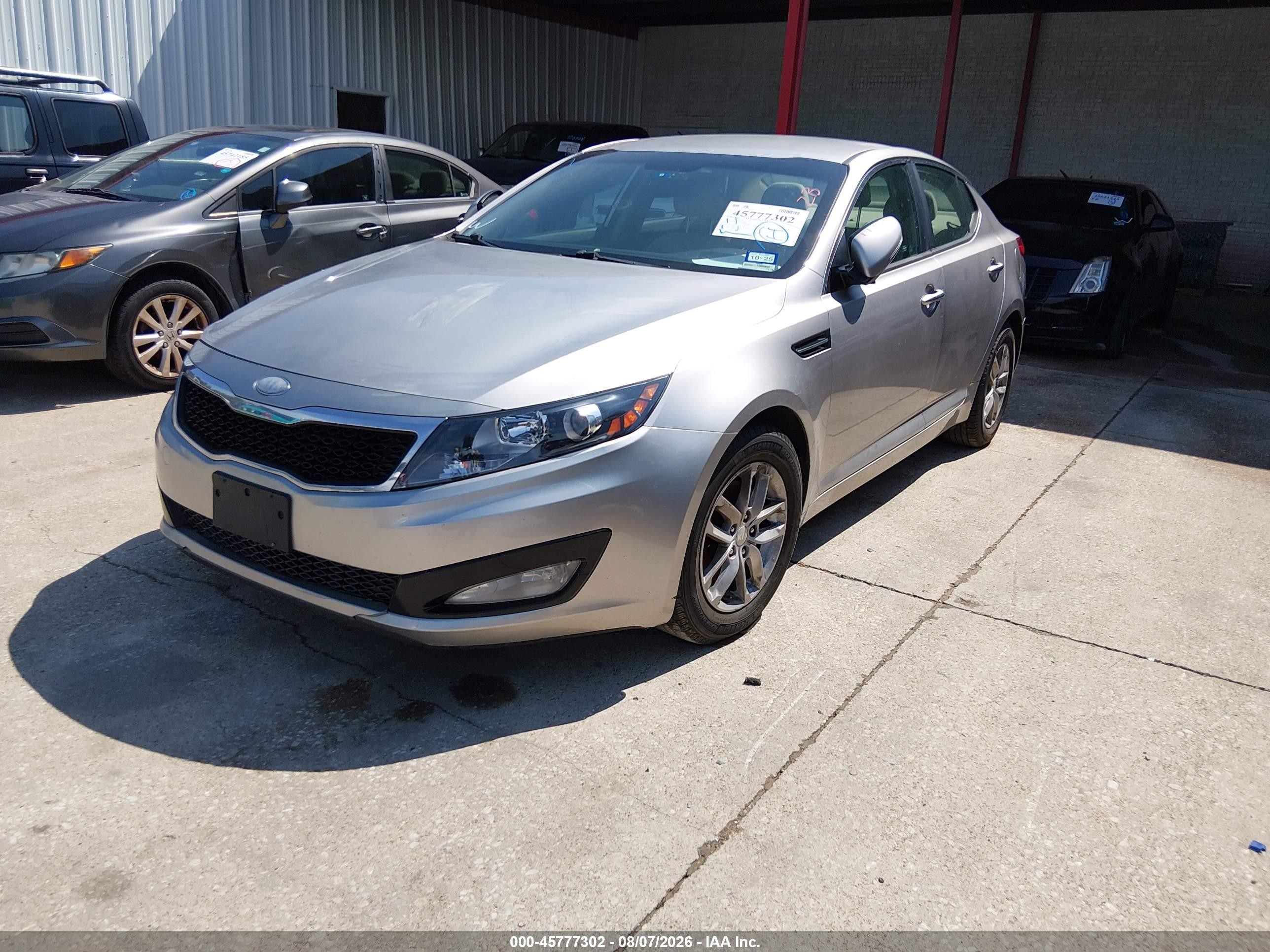 2013 Kia Optima Lx Gray vin: KNAGM4A79D5393945