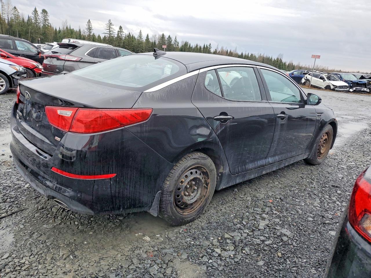 2015 Kia Optima Lx Black vin: KNAGM4A79F5530109