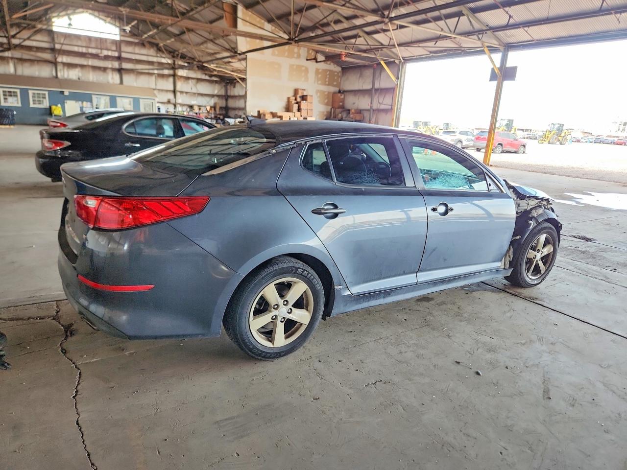 2015 Kia Optima Lx Gray vin: KNAGM4A79F5632008