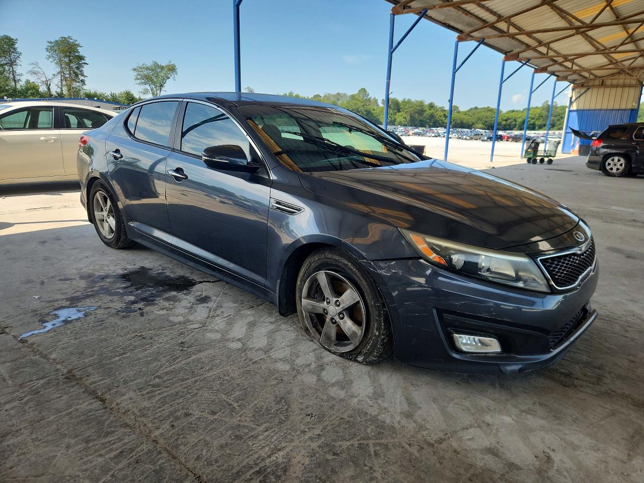 2015 Kia Optima Lx Gray vin: KNAGM4A79F5644823