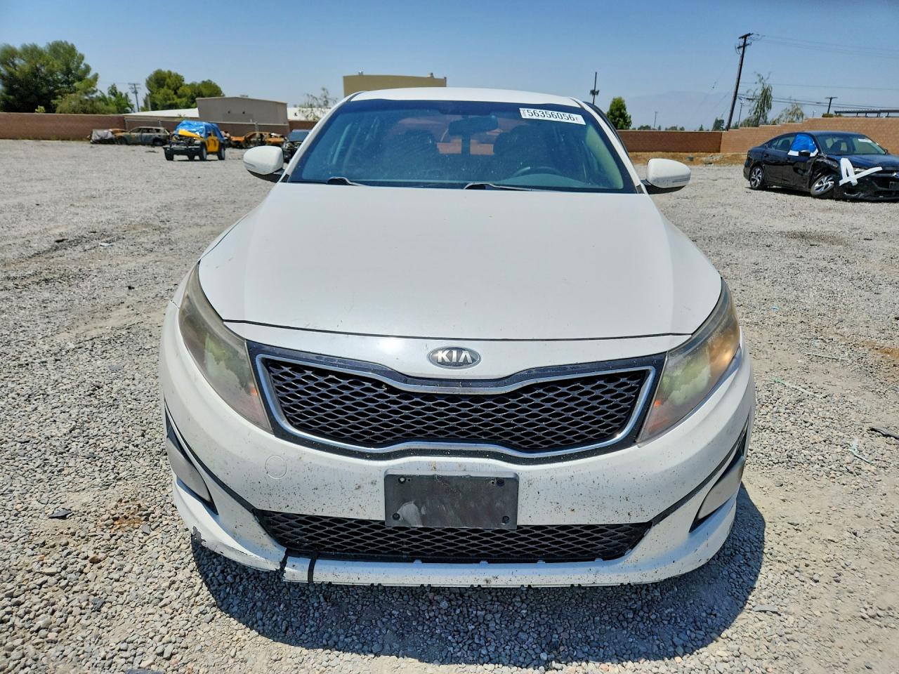 2015 Kia Optima Lx White vin: KNAGM4A79F5650587
