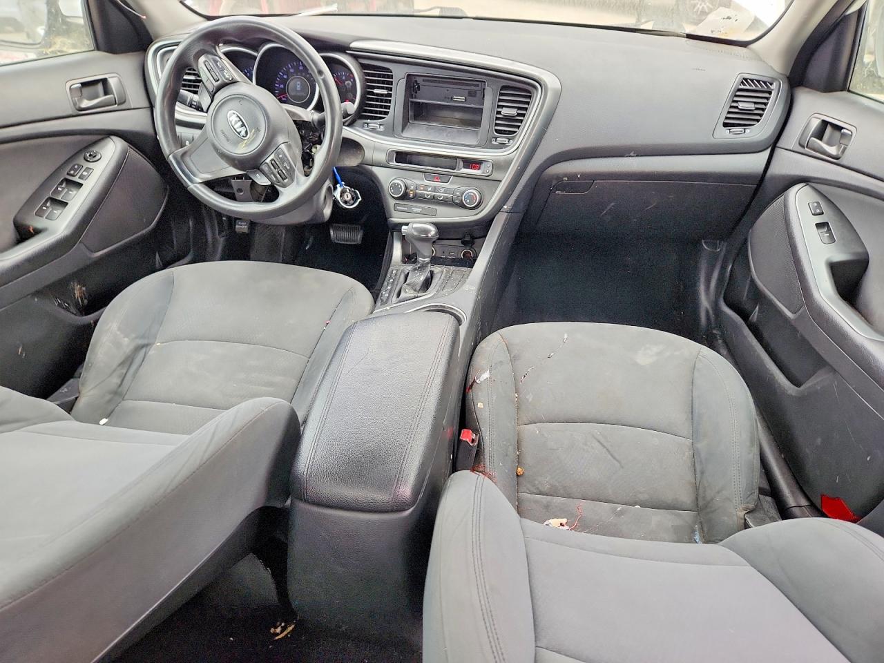 2015 Kia Optima Lx White vin: KNAGM4A79F5664019