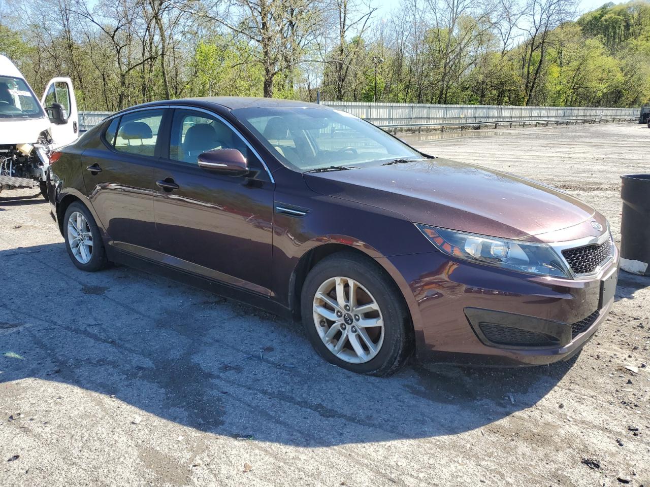 2011 Kia Optima Lx Maroon vin: KNAGM4A7XB5126763