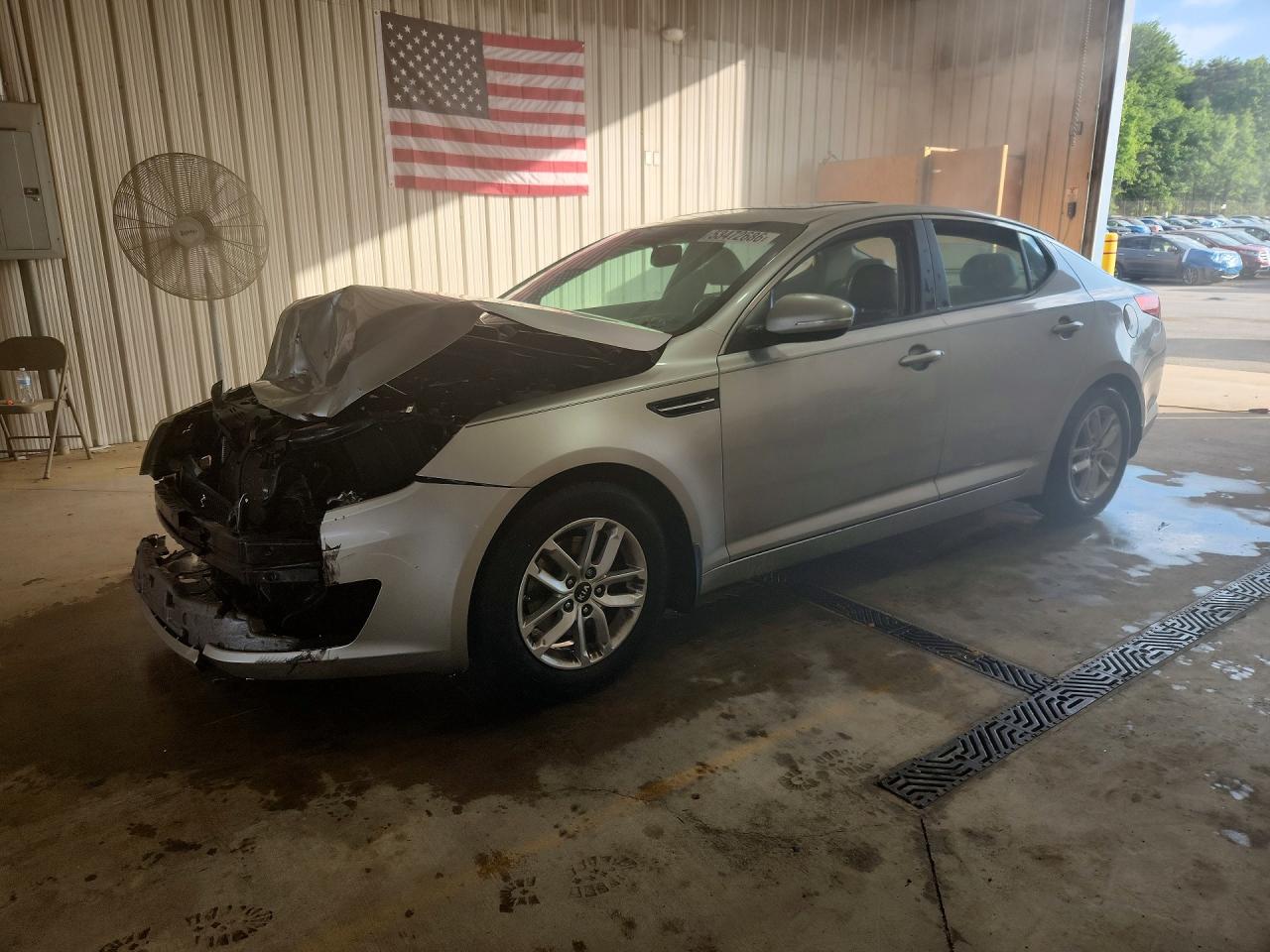 2011 Kia Optima Lx Silver vin: KNAGM4A7XB5161982
