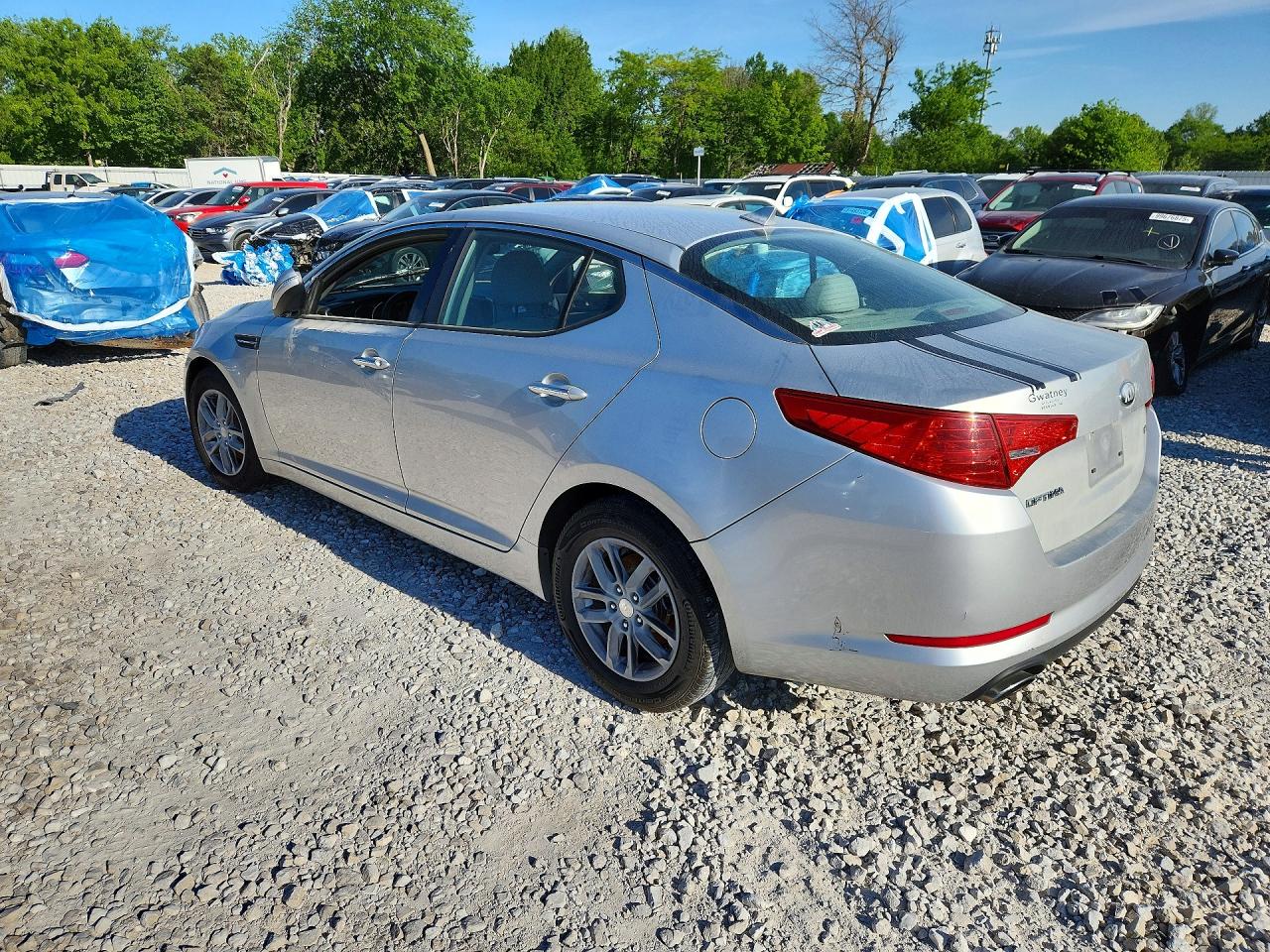 2013 Kia Optima Lx Silver vin: KNAGM4A7XD5307266