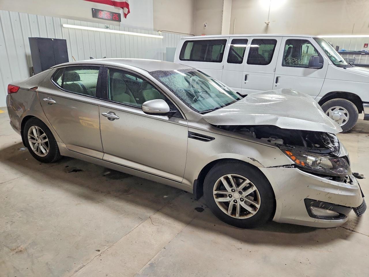2013 Kia Optima Lx Silver vin: KNAGM4A7XD5374966