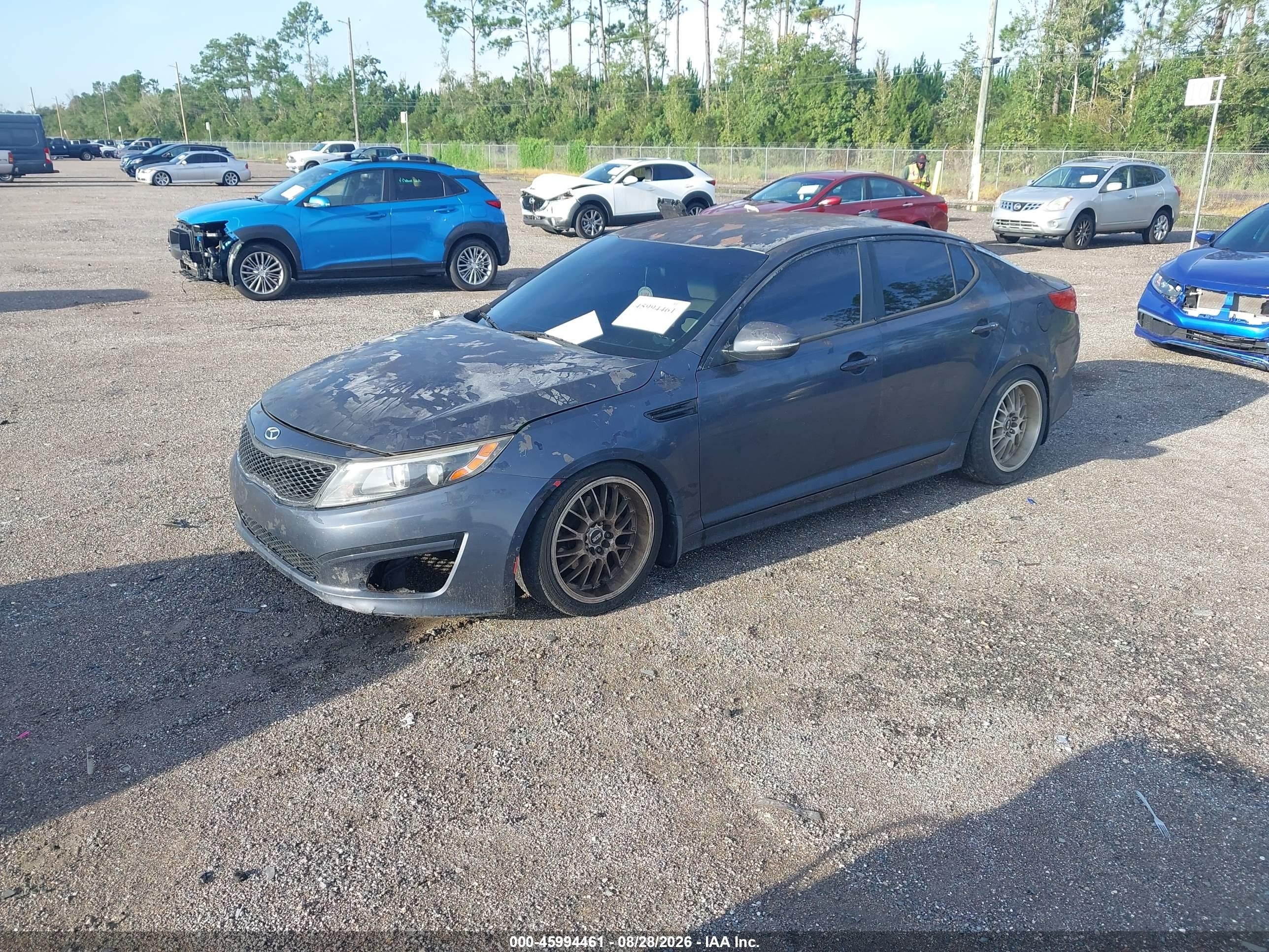 2015 Kia Optima Lx Blue vin: KNAGM4A7XF5546285