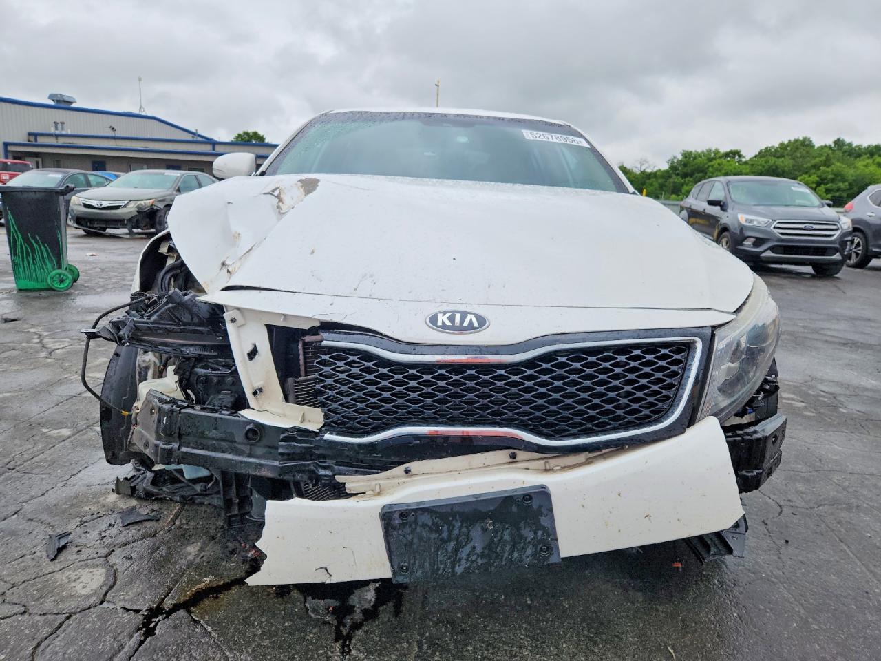 2015 Kia Optima Lx White vin: KNAGM4A7XF5579903