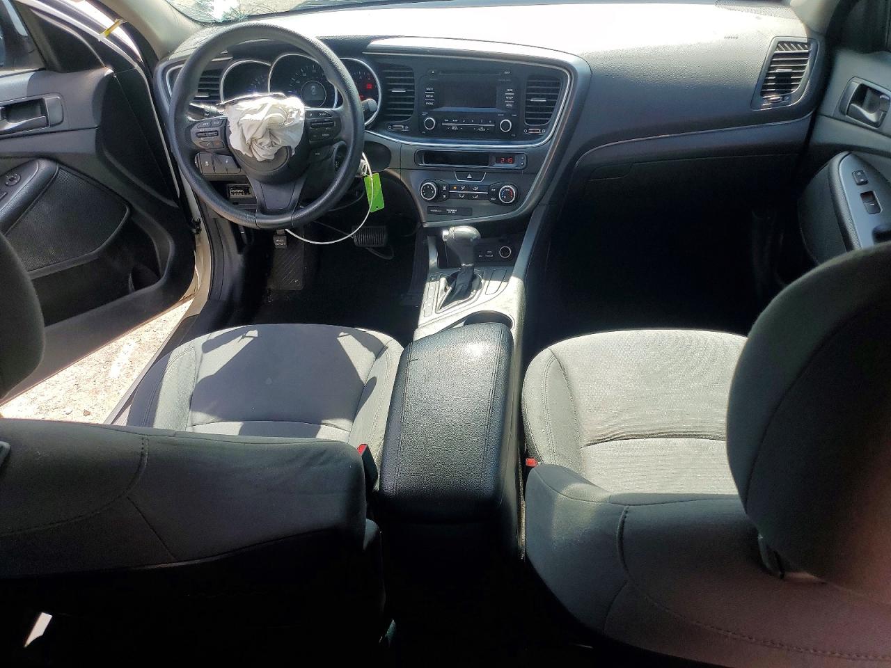 2015 Kia Optima Lx White vin: KNAGM4A7XF5647441
