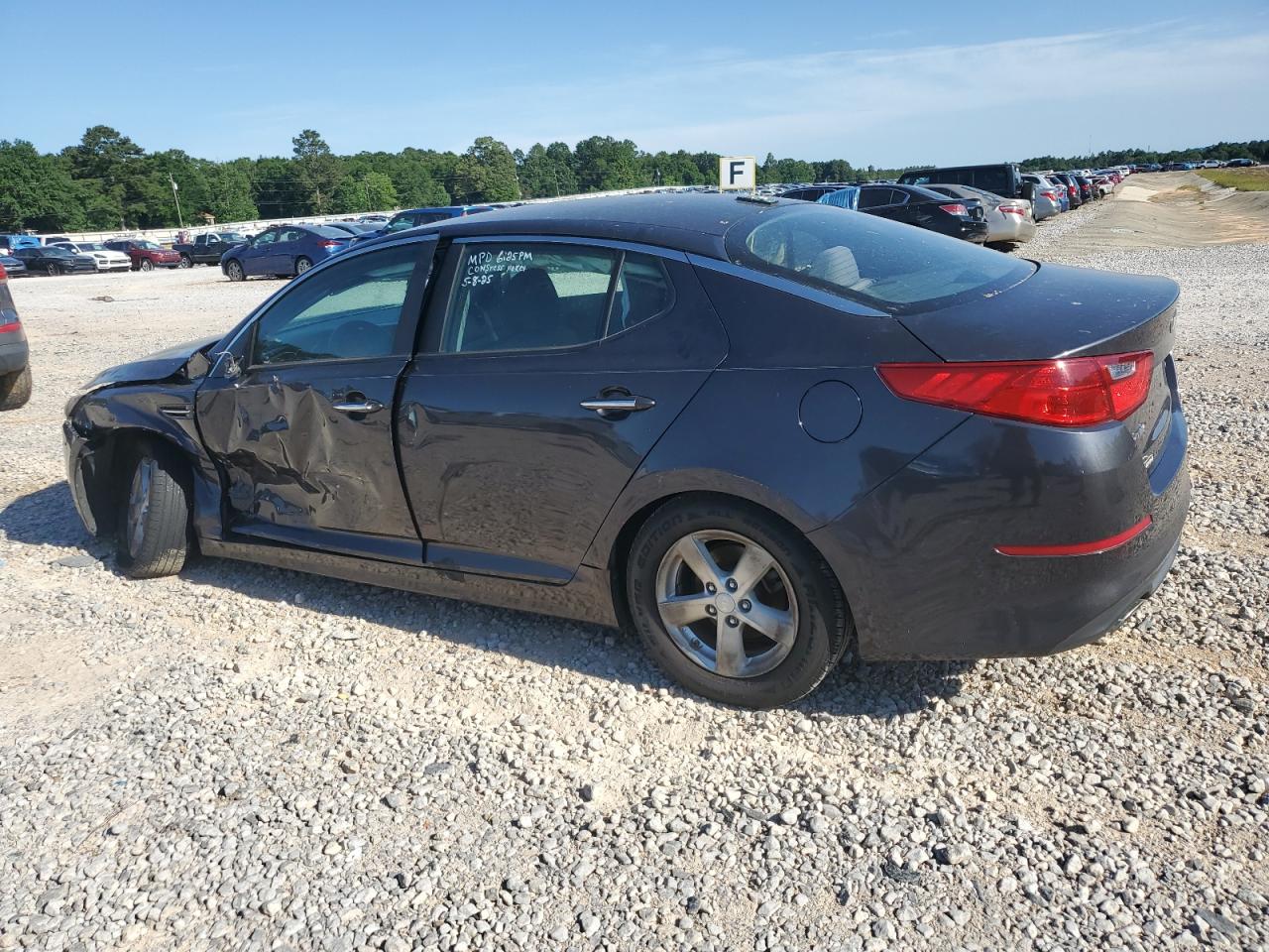 2015 Kia Optima Lx Gray vin: KNAGM4A7XF5648721
