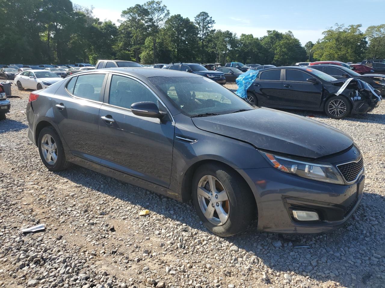 2015 Kia Optima Lx Gray vin: KNAGM4A7XF5648721