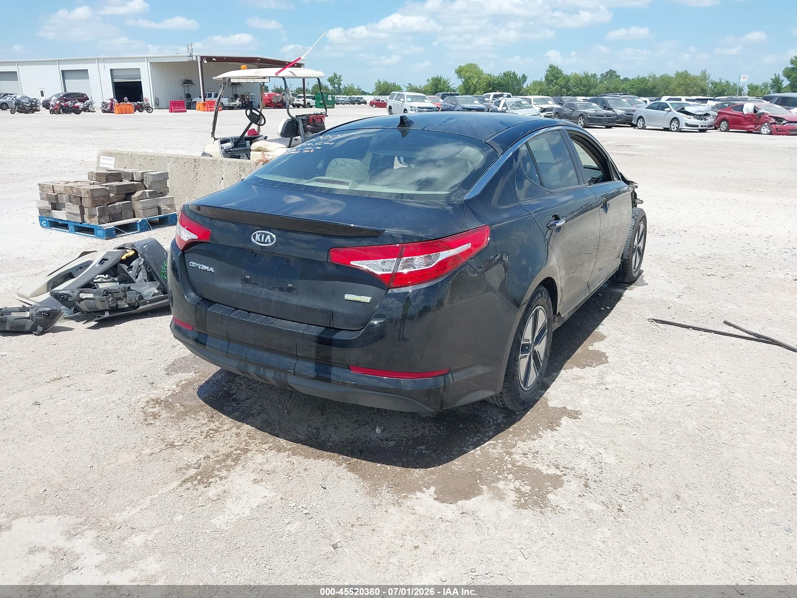 2012 Kia Optima Hybrid Ex Black vin: KNAGM4AD0C5011838