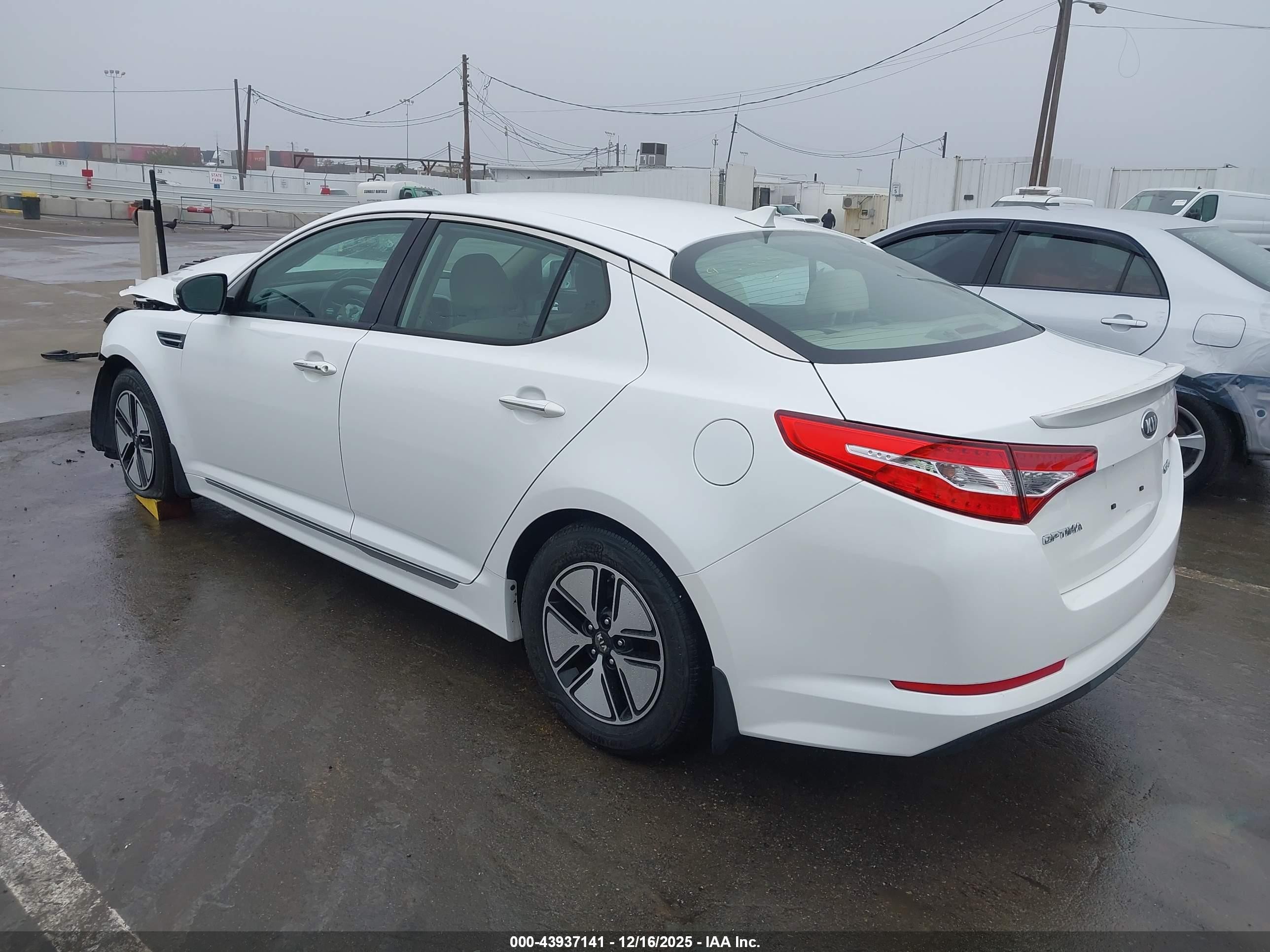 2012 Kia Optima Hybrid Ex Белый vin: KNAGM4AD0C5035962