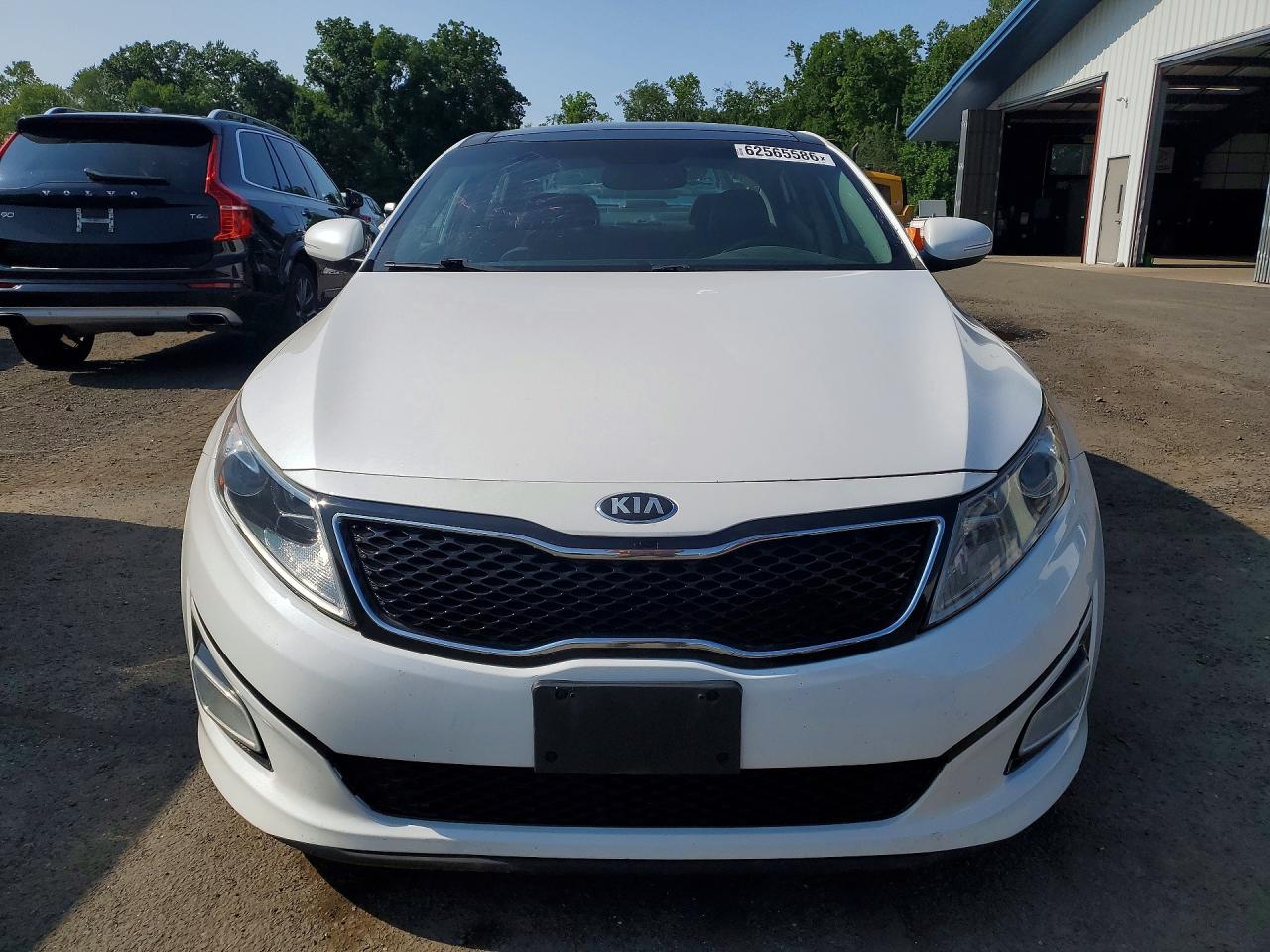 2013 Kia Optima Hybrid White vin: KNAGM4AD0D5048759
