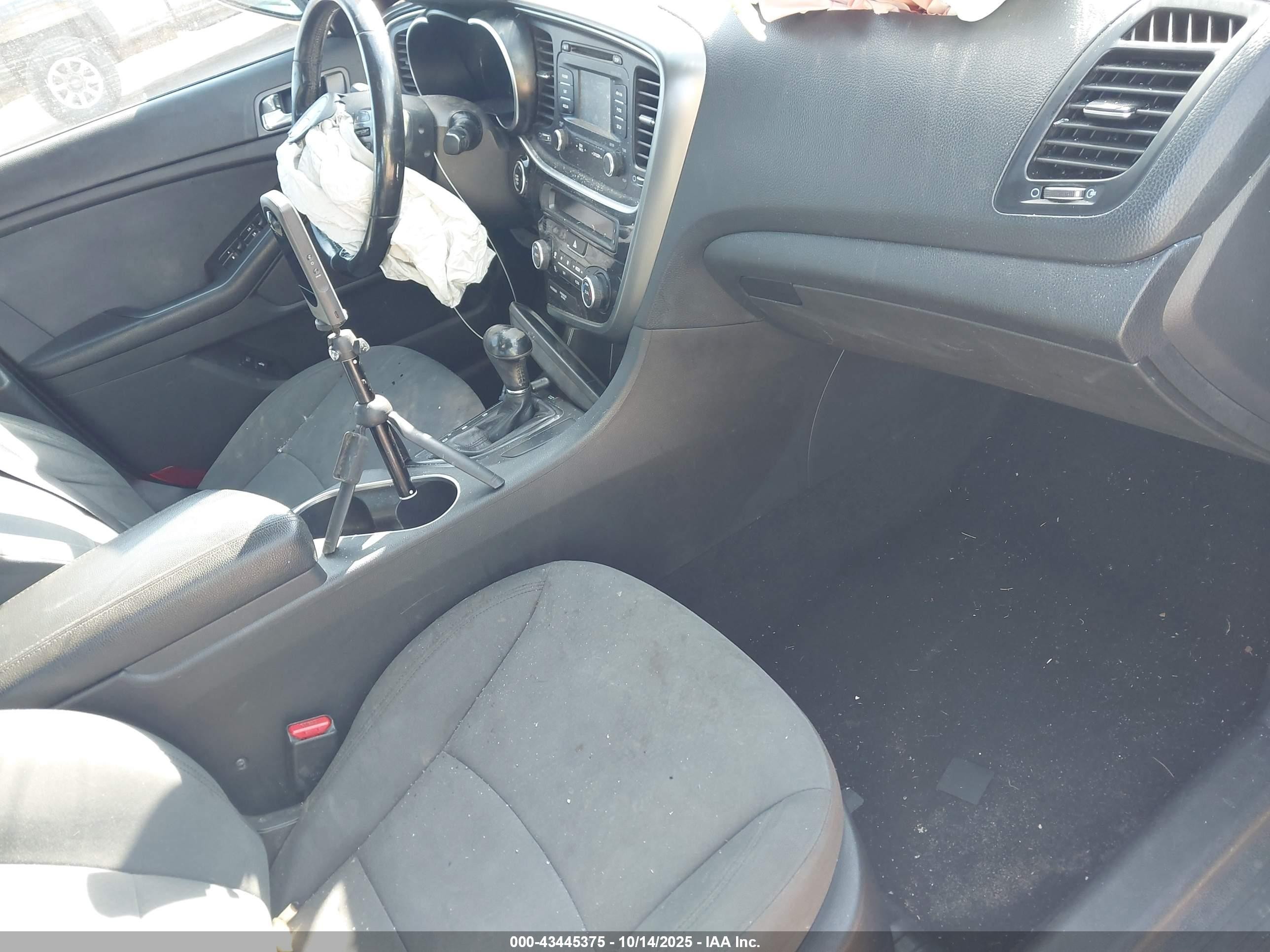 2014 Kia Optima Hybrid Lx Blue vin: KNAGM4AD0E5062923