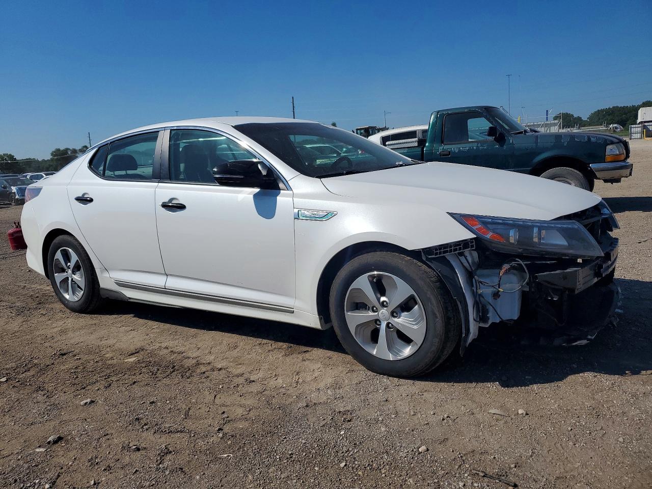 2015 Kia Optima Hybrid White vin: KNAGM4AD0F5085975
