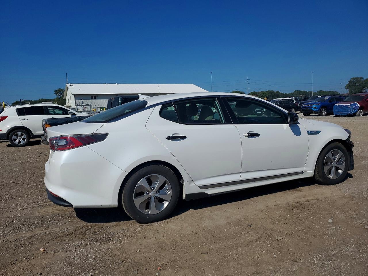 2015 Kia Optima Hybrid White vin: KNAGM4AD0F5085975