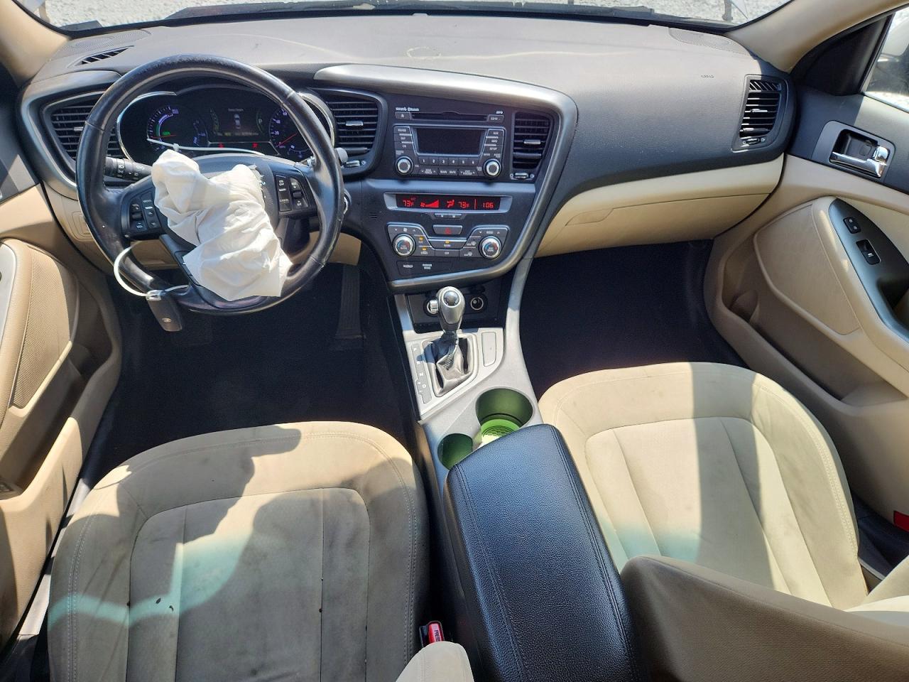 2012 Kia Optima Hybrid Silver vin: KNAGM4AD1C5013629