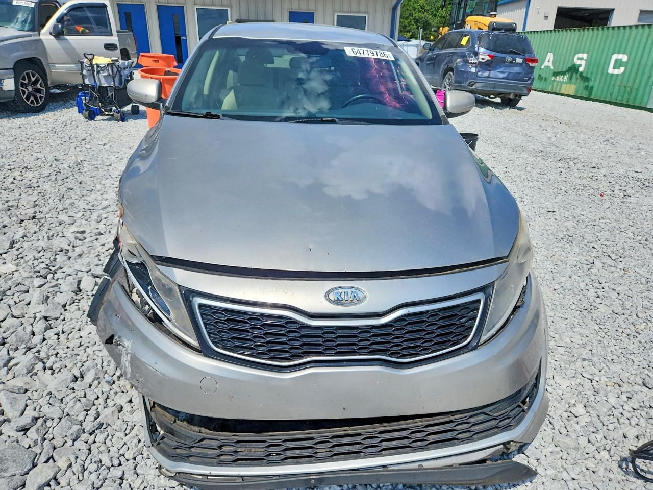 2012 Kia Optima Hybrid Silver vin: KNAGM4AD1C5013629