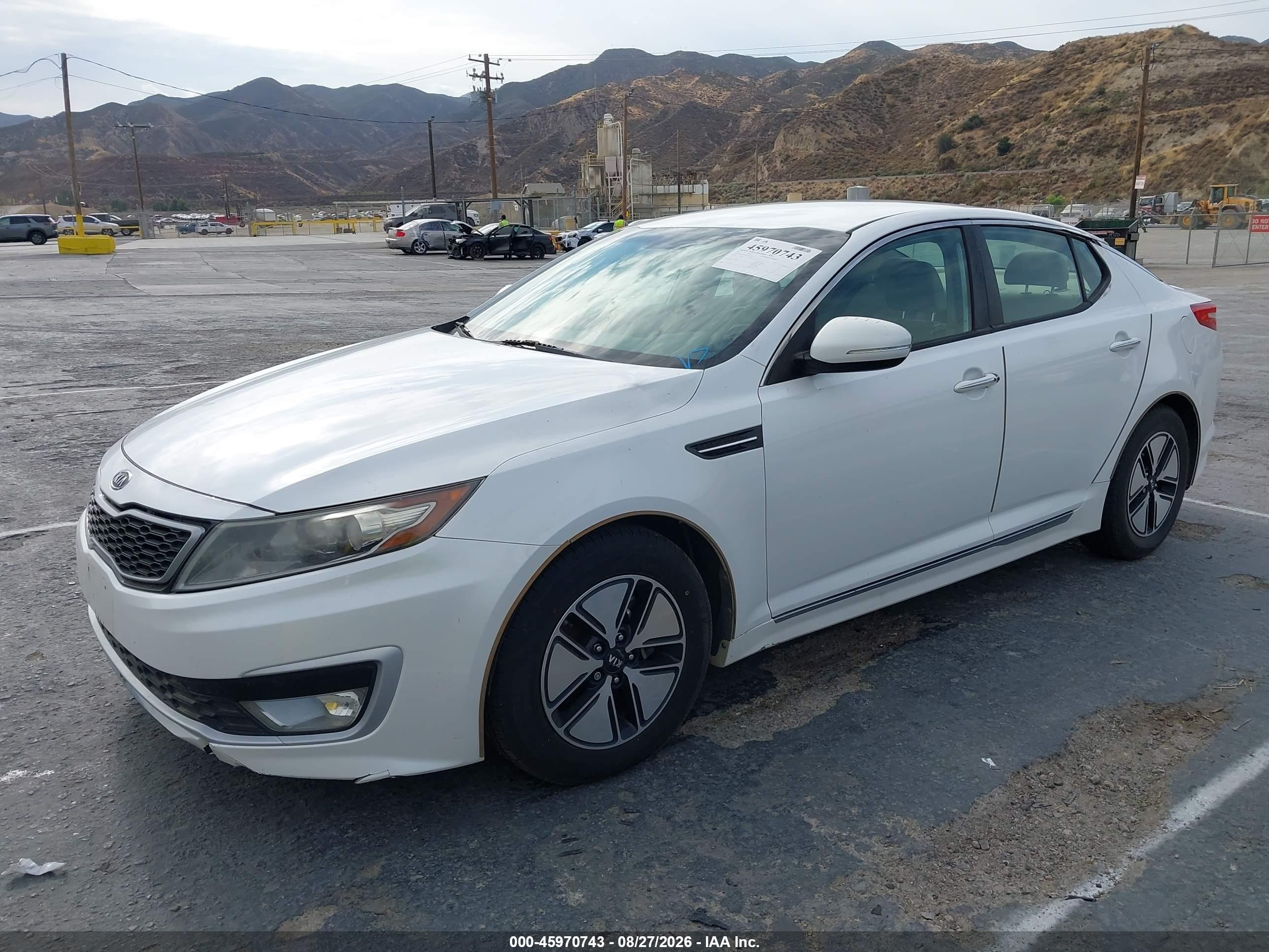2012 Kia Optima Hybrid Ex Белый vin: KNAGM4AD1C5013758