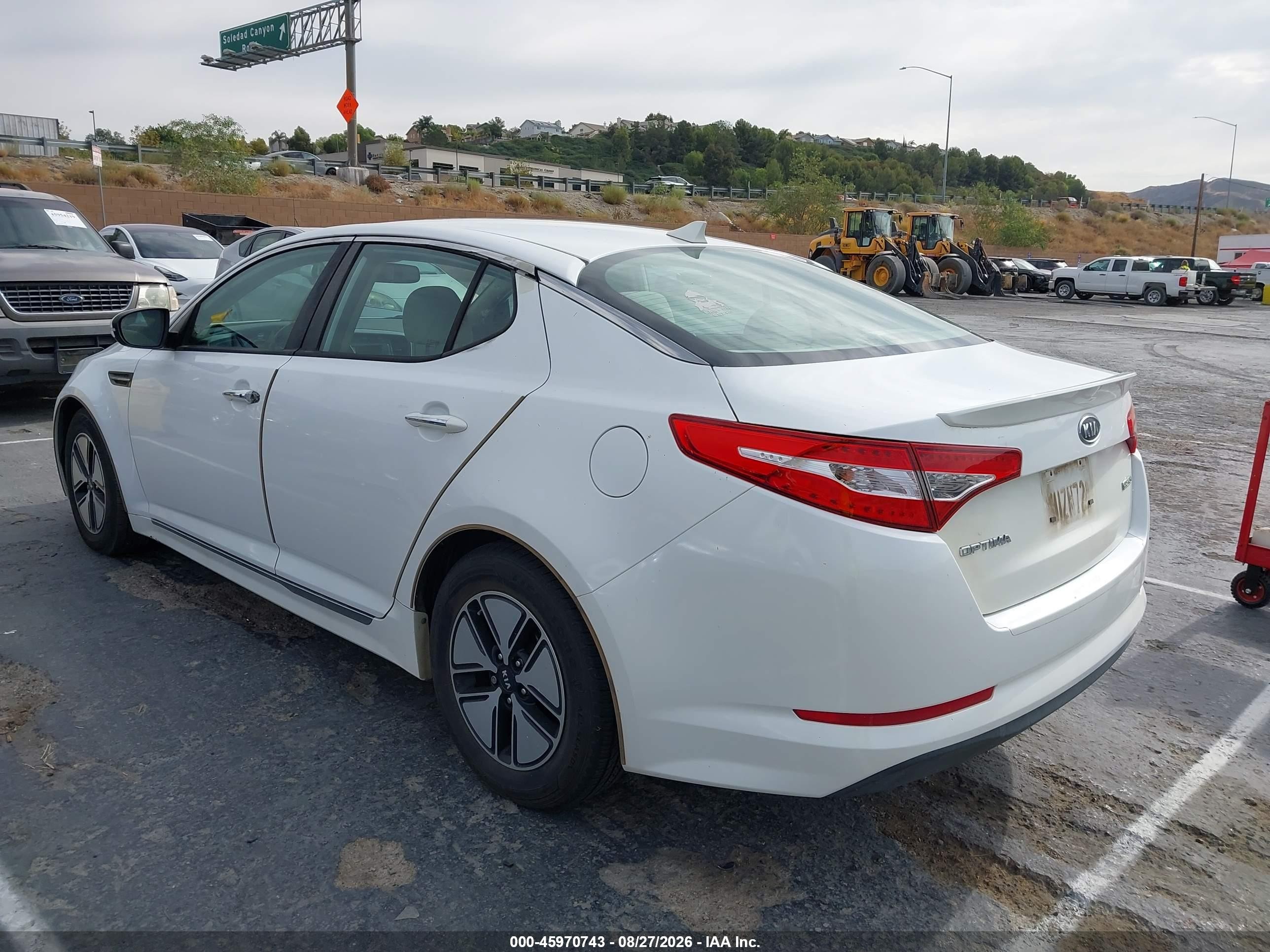 2012 Kia Optima Hybrid Ex Белый vin: KNAGM4AD1C5013758