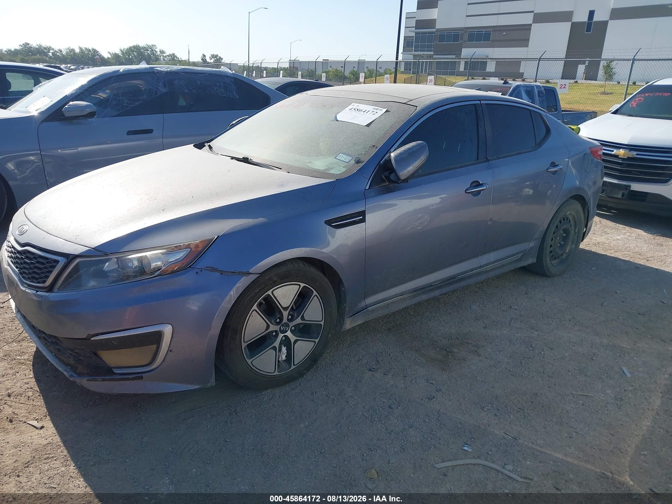2012 Kia Optima Hybrid Ex Серый vin: KNAGM4AD1C5019589