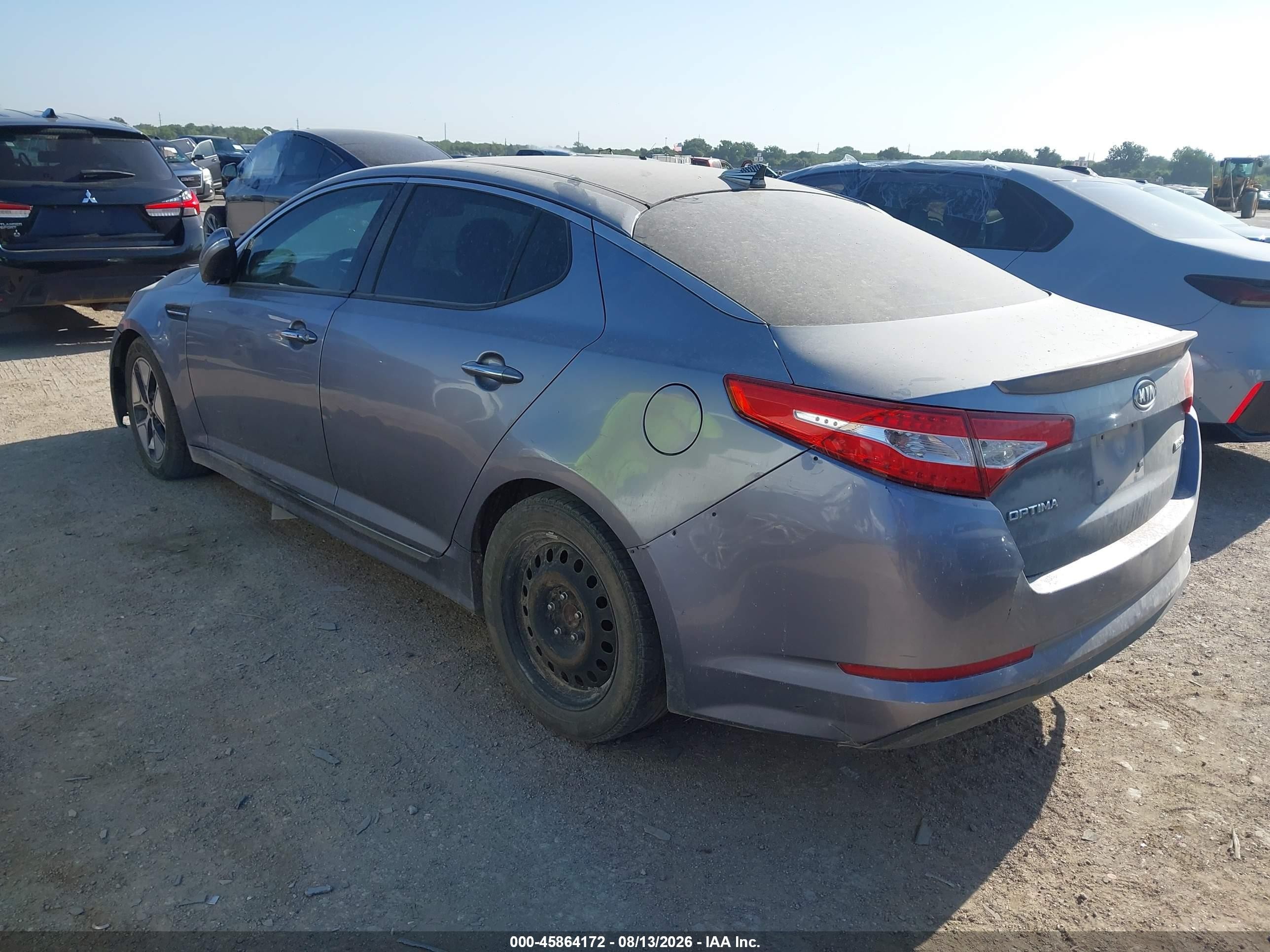 2012 Kia Optima Hybrid Ex Серый vin: KNAGM4AD1C5019589