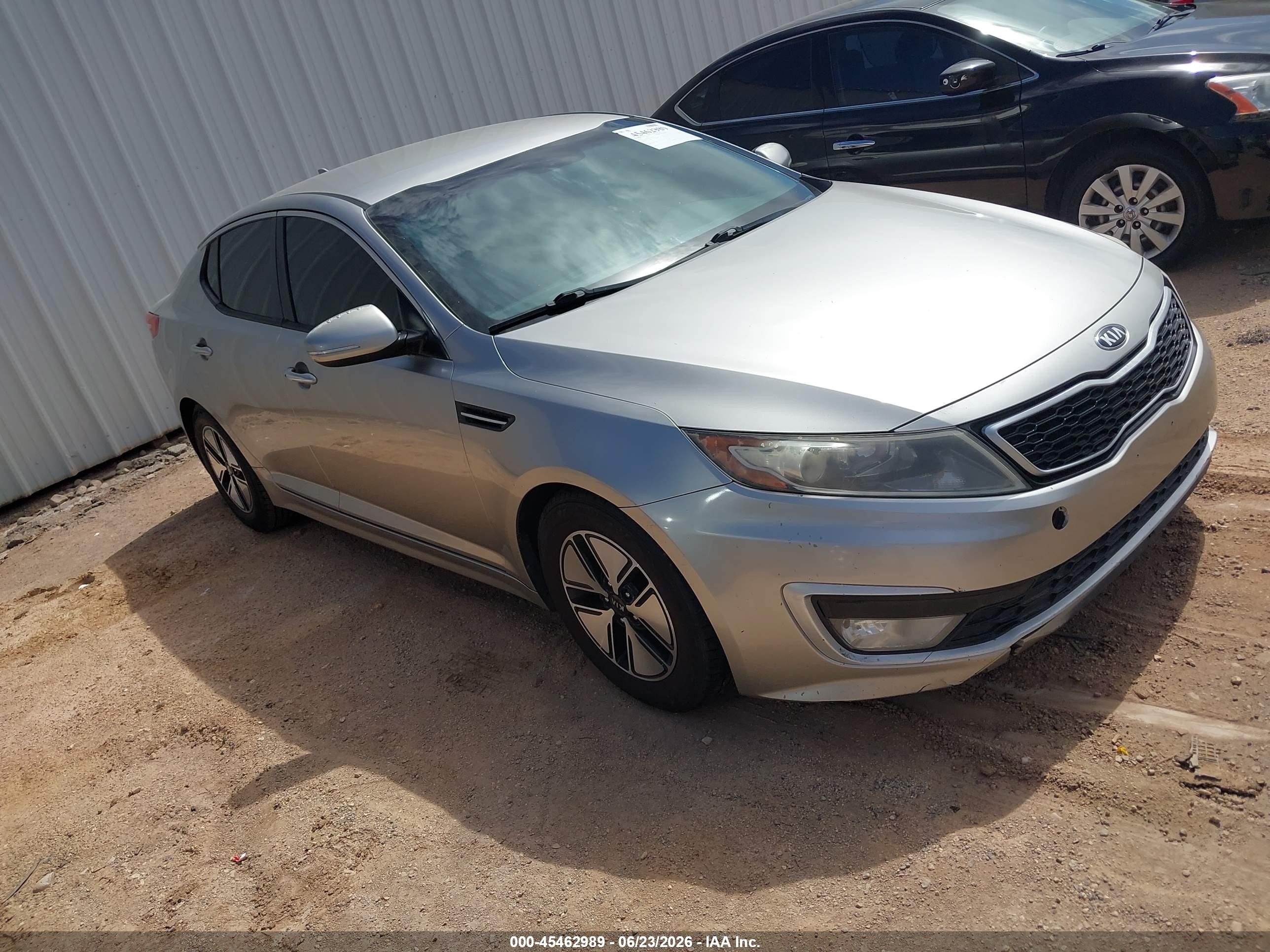 2012 Kia Optima Hybrid Ex Silver vin: KNAGM4AD1C5032746