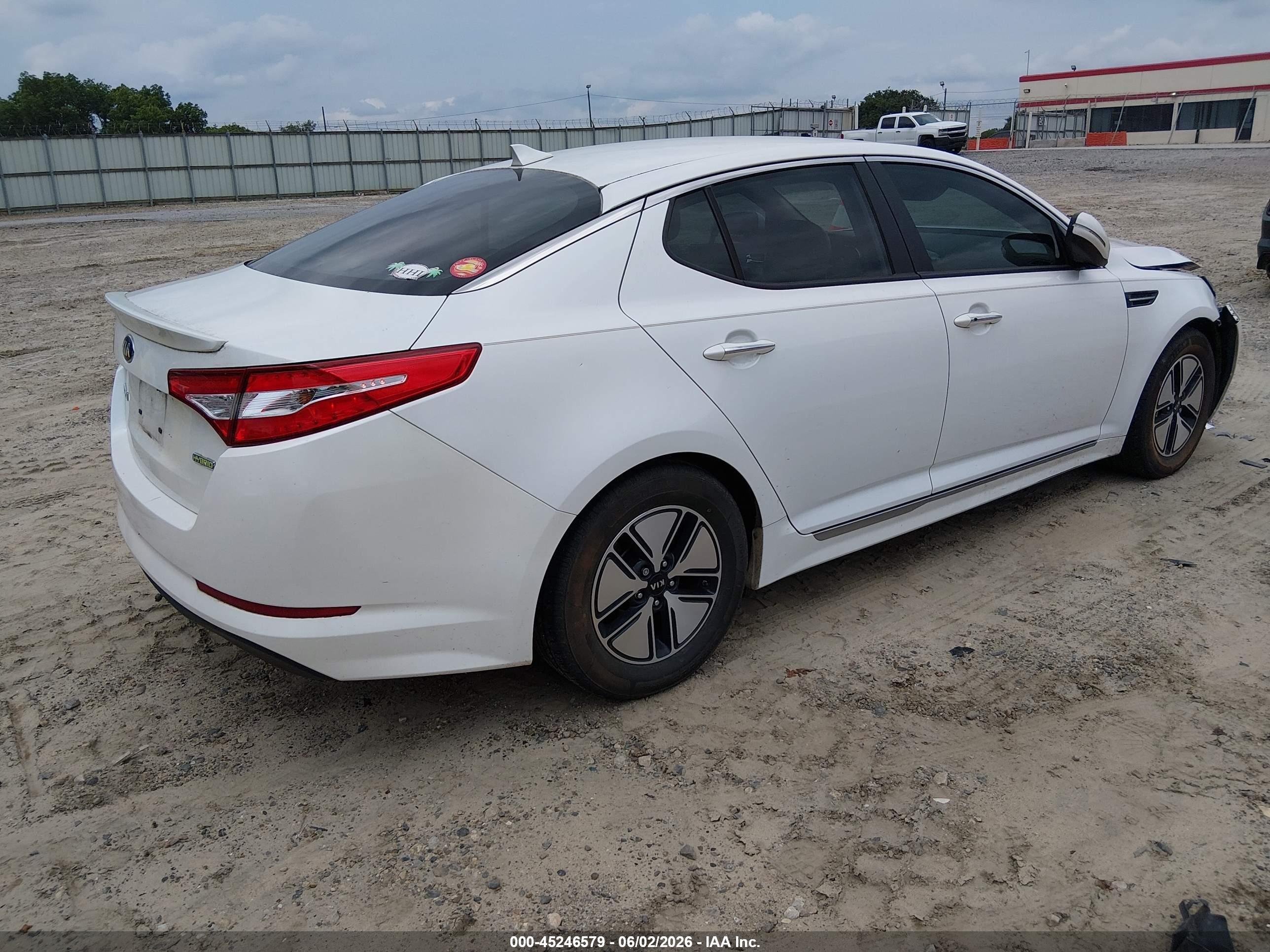 2012 Kia Optima Hybrid Ex White vin: KNAGM4AD1C5034531
