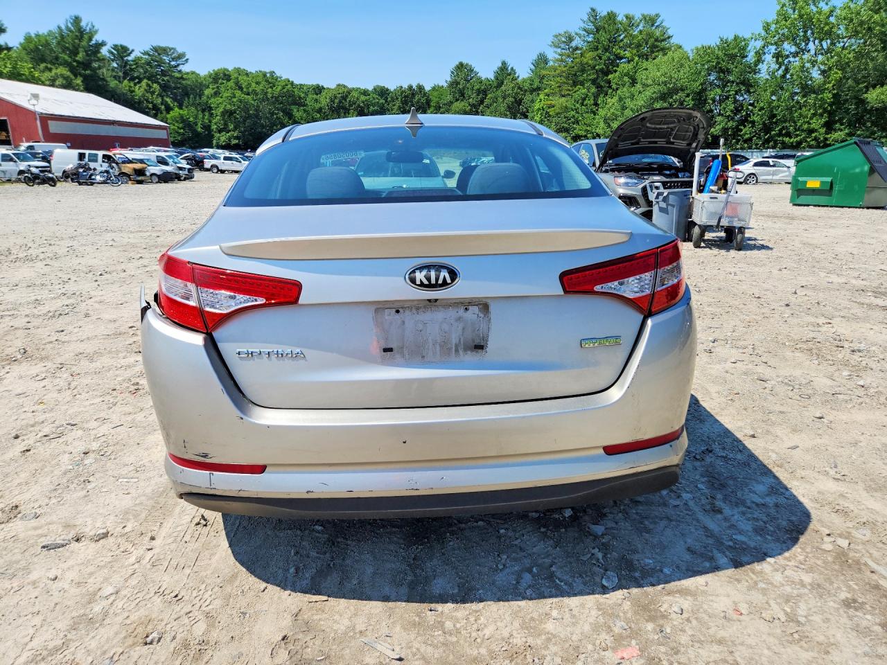 2012 Kia Optima Hybrid Silver vin: KNAGM4AD1C5036134