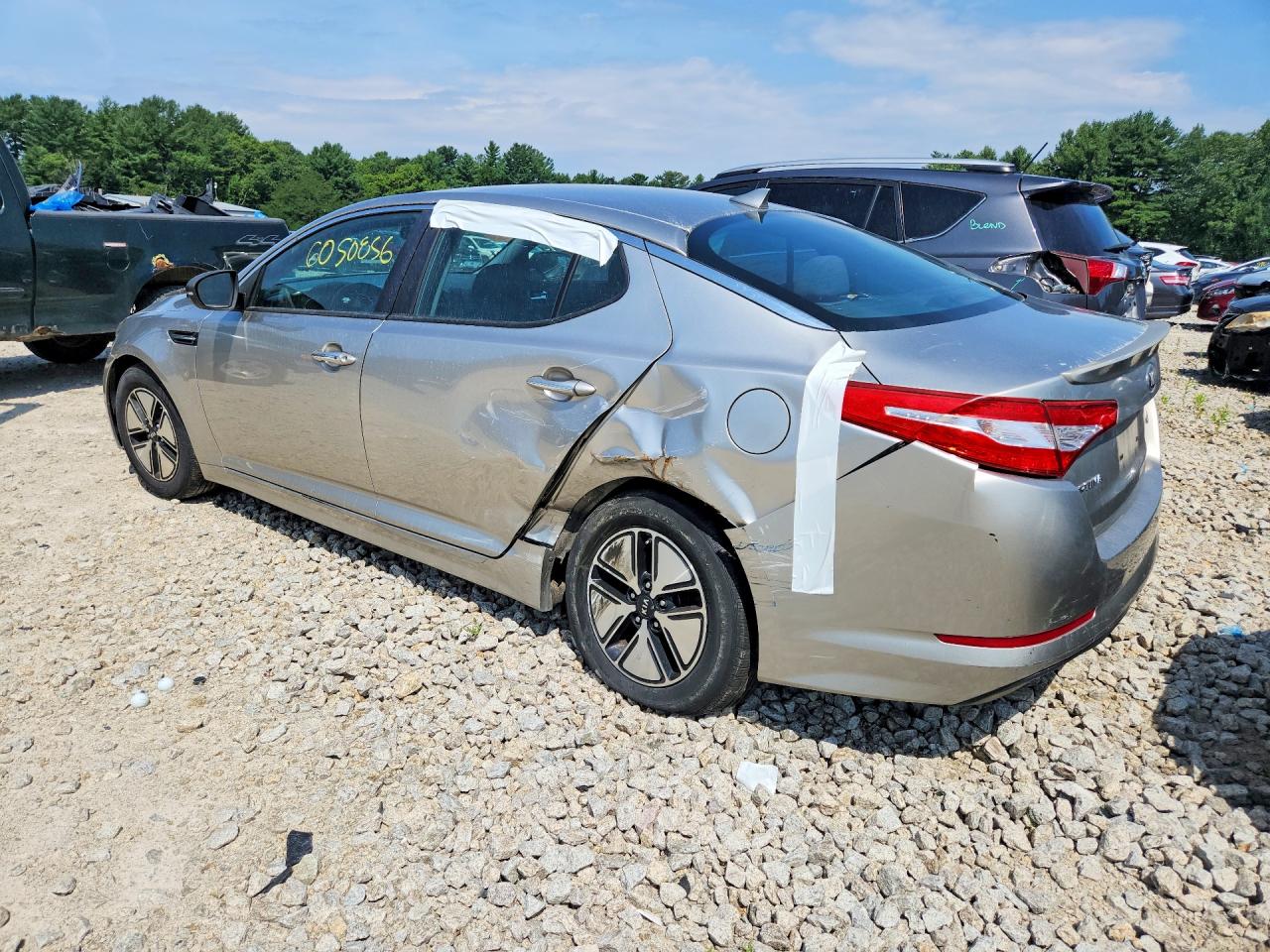 2012 Kia Optima Hybrid Silver vin: KNAGM4AD1C5036134