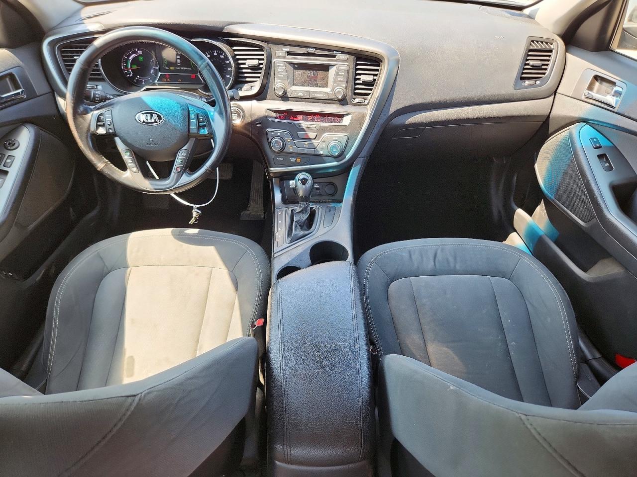 2012 Kia Optima Hybrid Silver vin: KNAGM4AD1C5036134