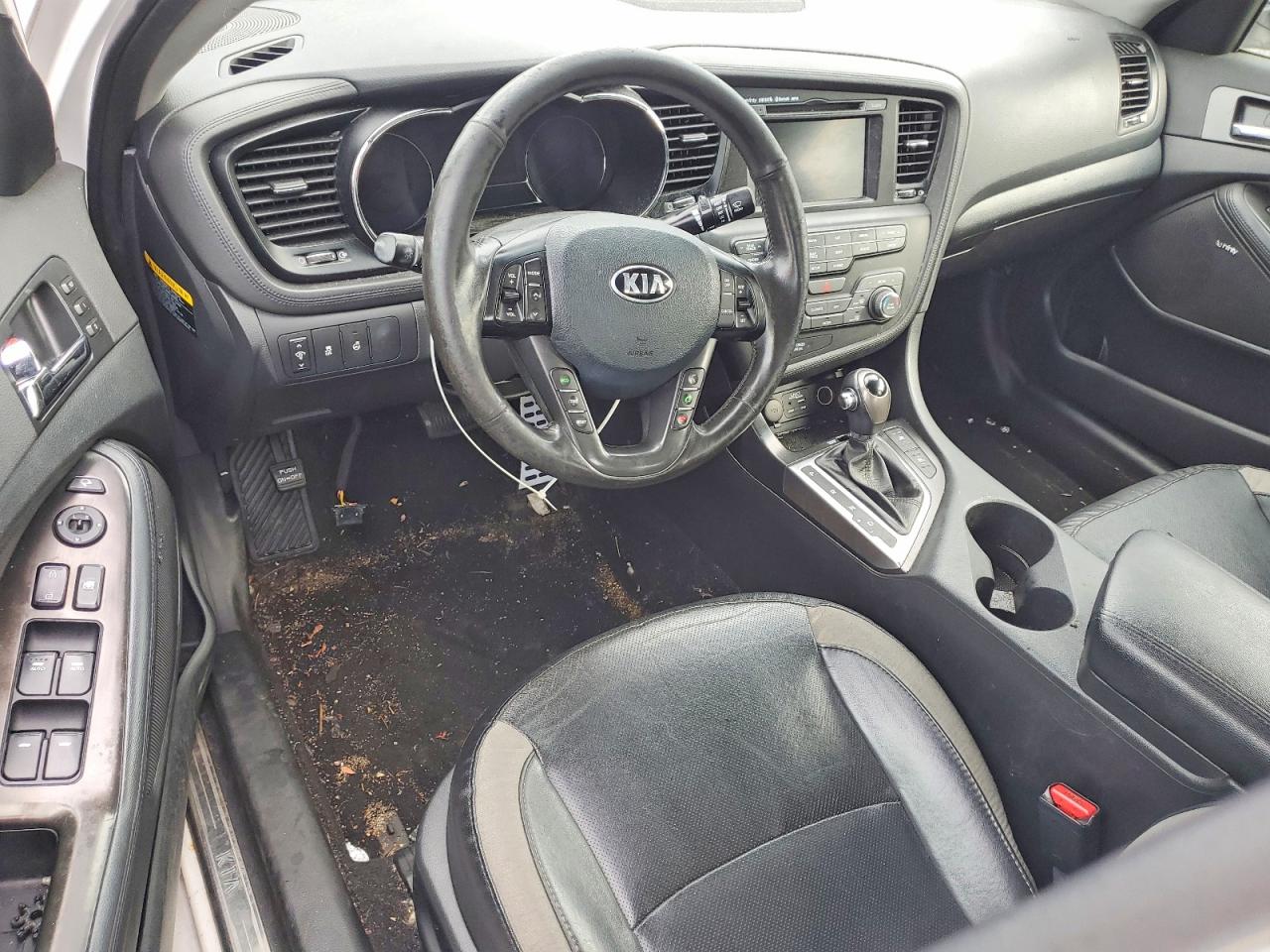 2013 Kia Optima Hybrid White vin: KNAGM4AD1D5040573