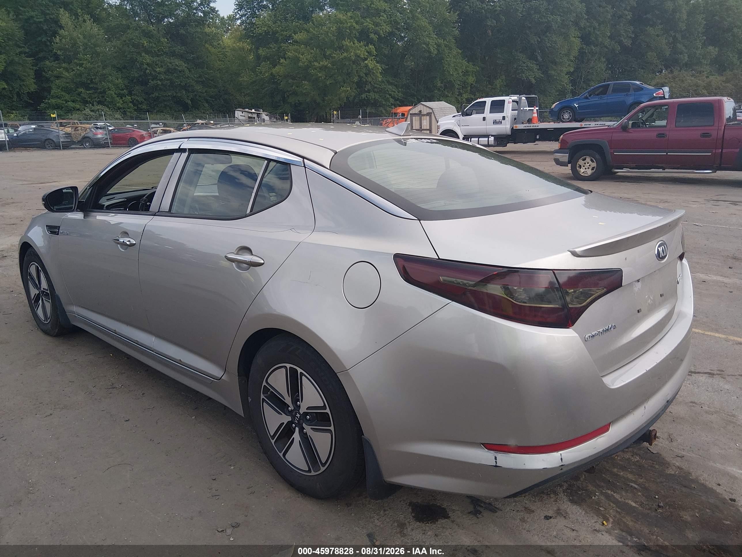 2013 Kia Optima Hybrid Lx Серый vin: KNAGM4AD1D5041982