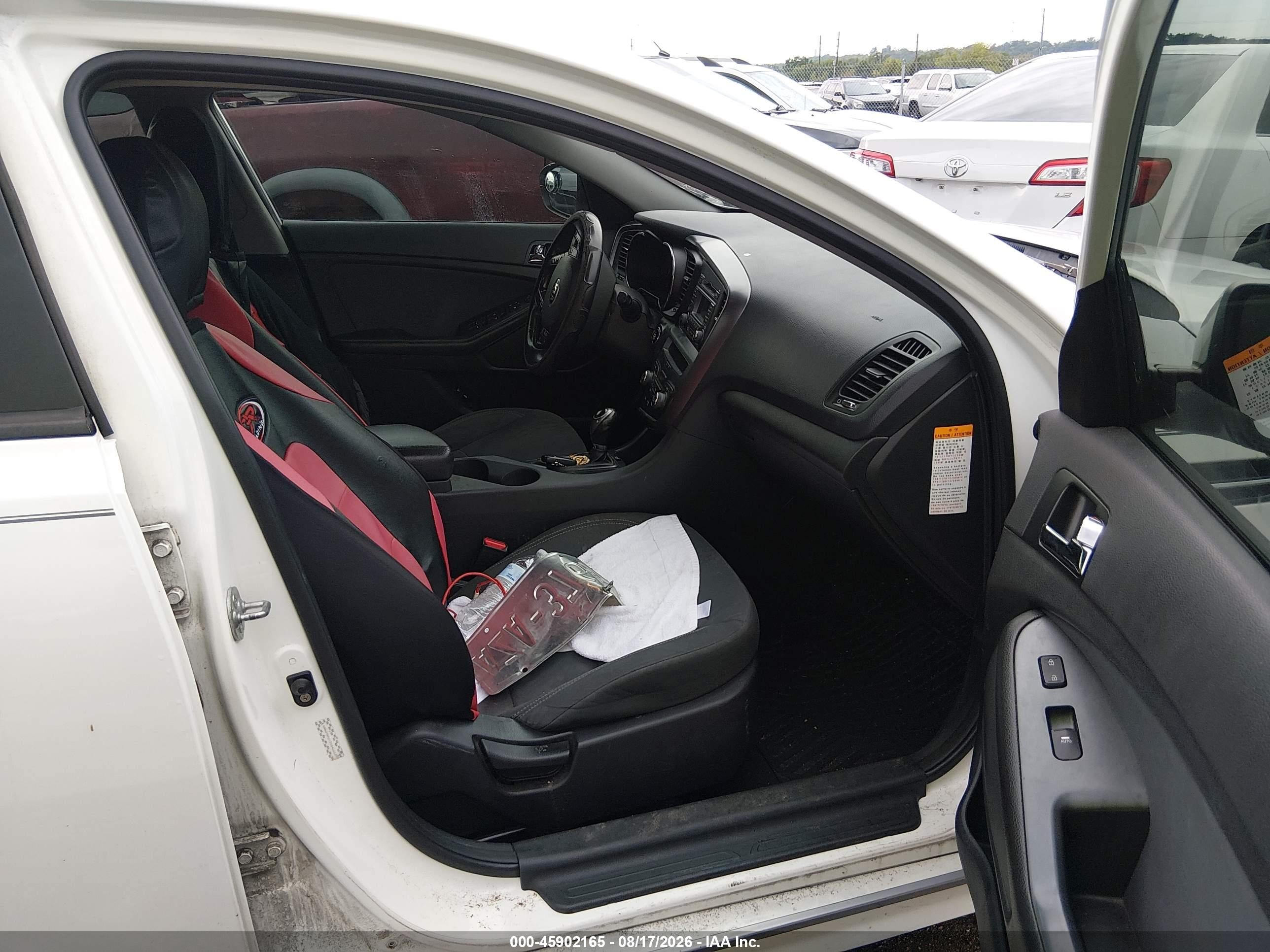 2013 Kia Optima Hybrid Lx White vin: KNAGM4AD1D5046650