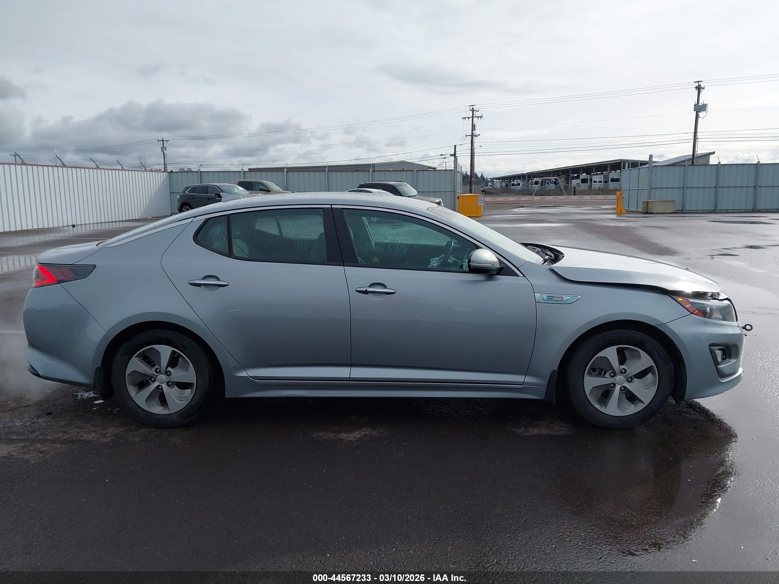 2015 Kia Optima Hybrid   Silver vin: KNAGM4AD1F5081353