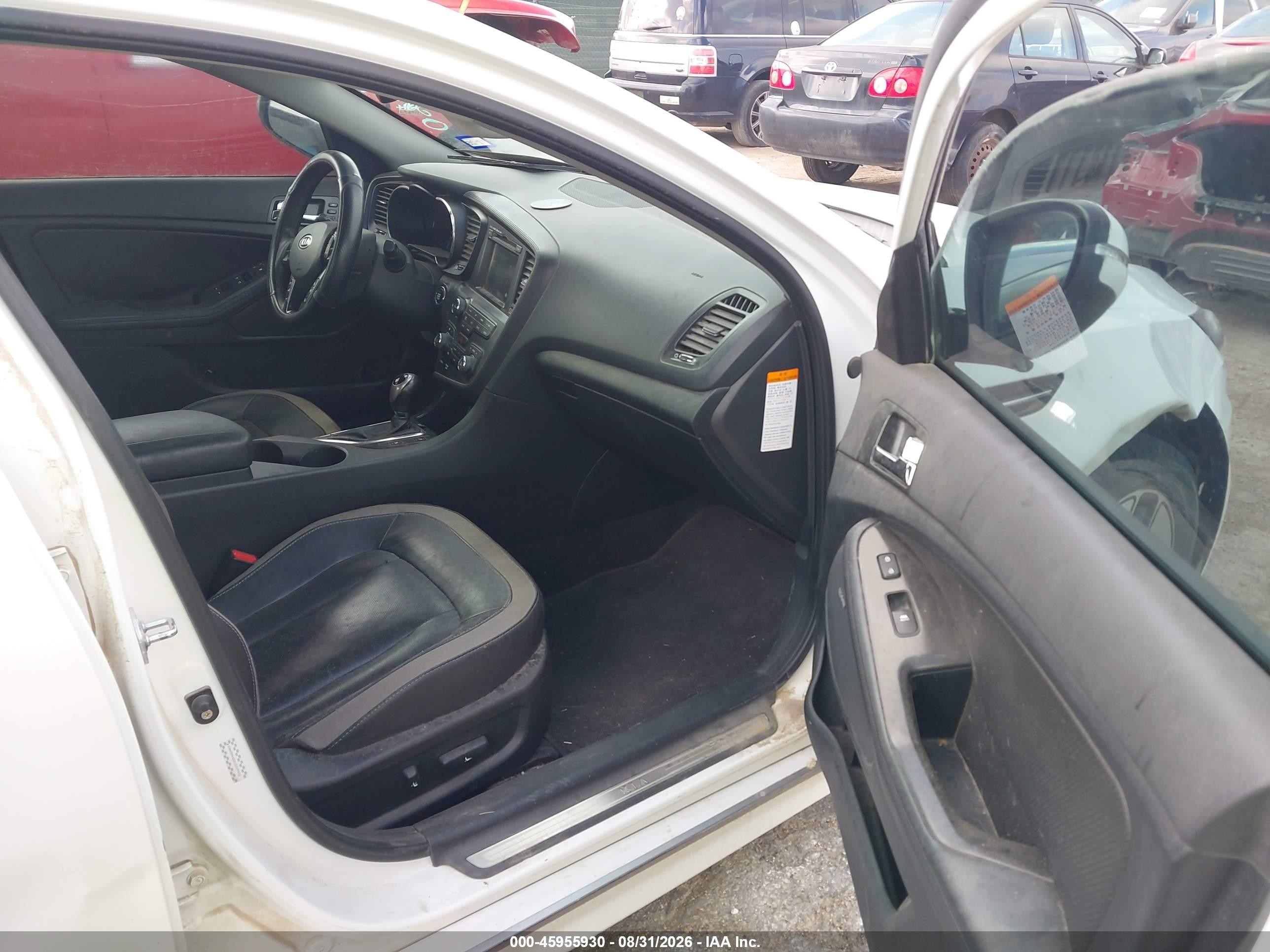 2012 Kia Optima Hybrid Ex White vin: KNAGM4AD2C5009458