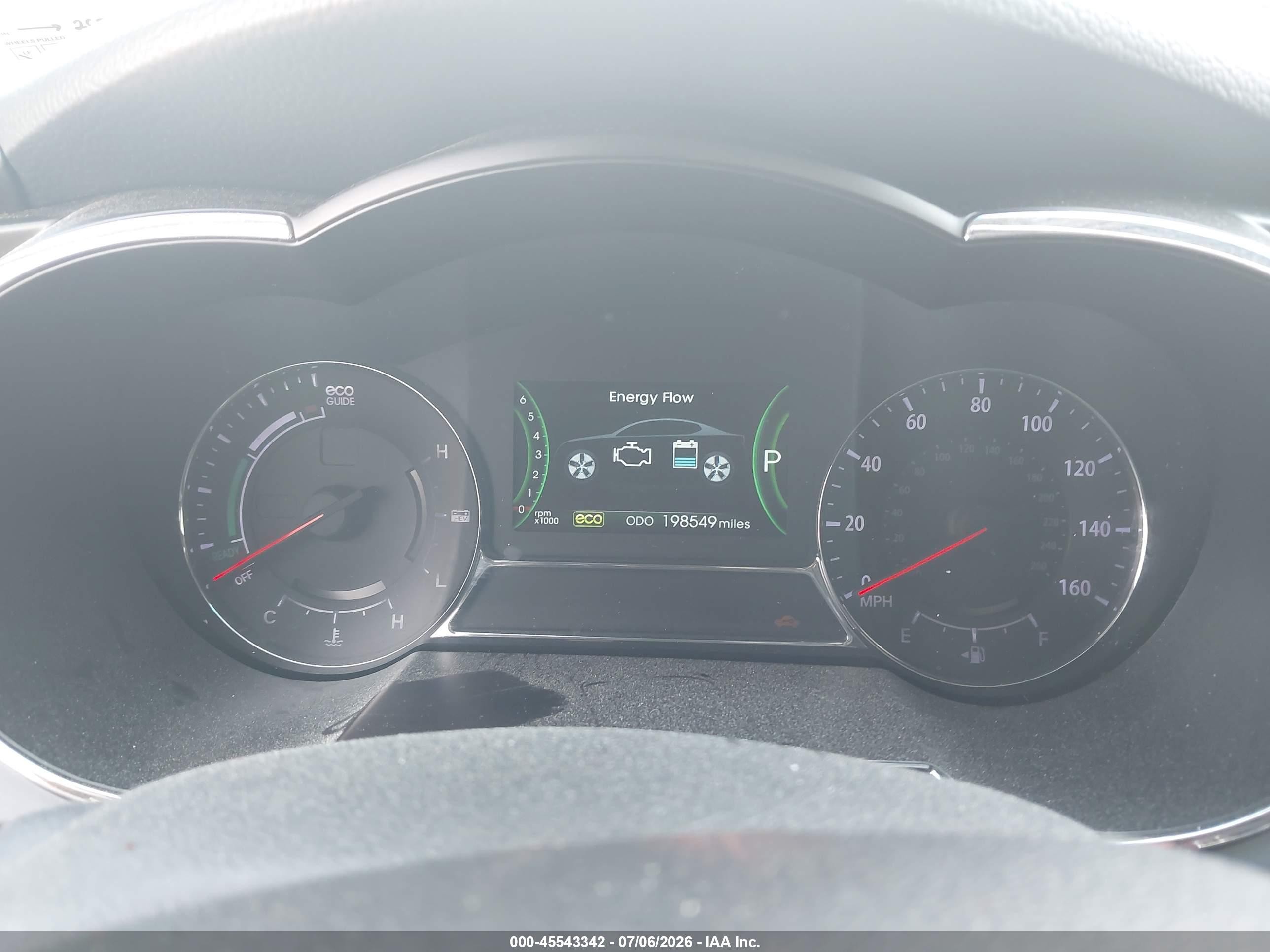 2012 Kia Optima Hybrid Ex White vin: KNAGM4AD2C5009752